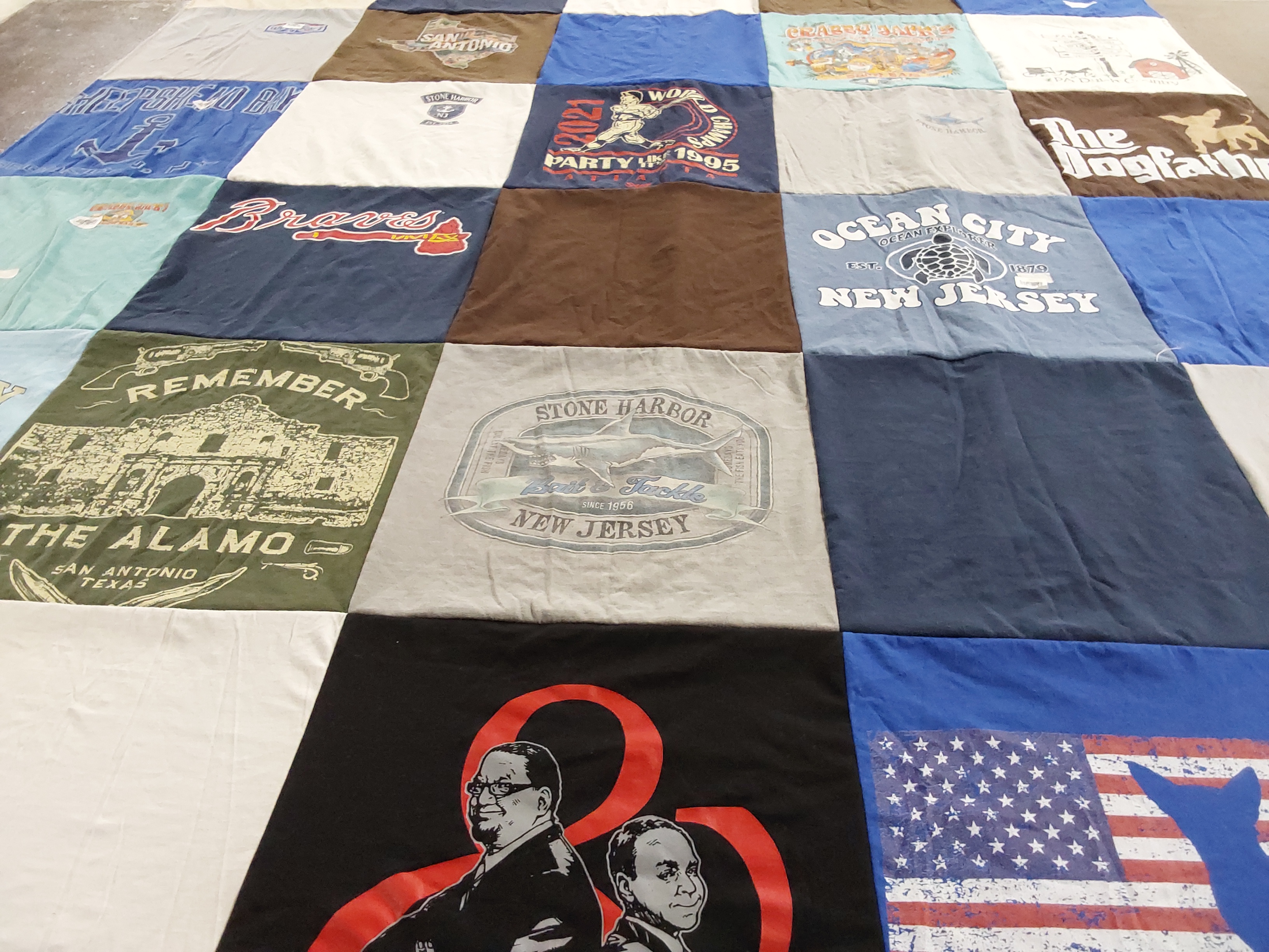 T-shirt quilt featuring atlanta braves by Sally from NJ