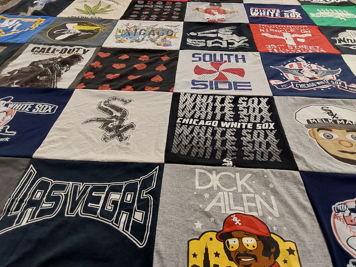 T-shirt quilt featuring chicago white sox by Linda from IL