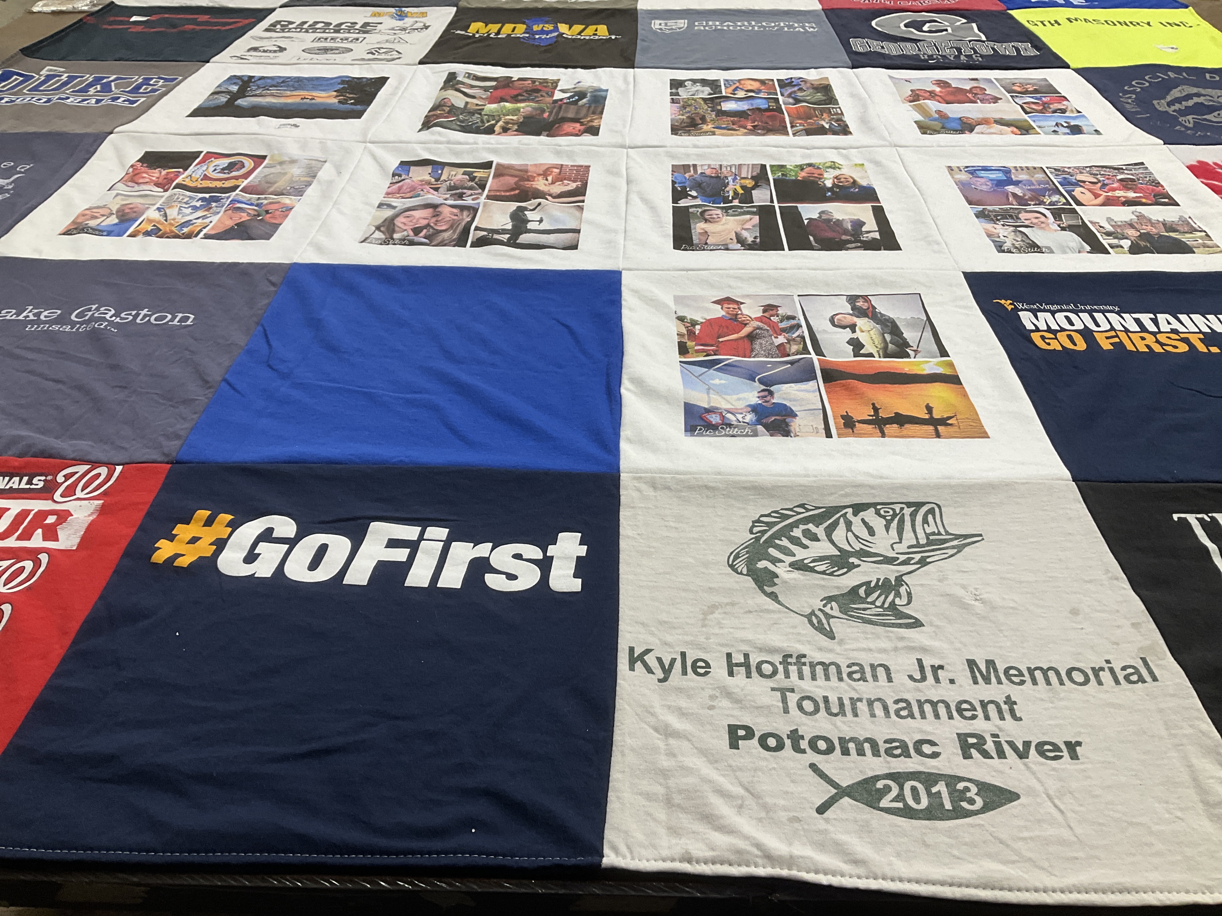 T-shirt quilt from duke university by Sheri from MD