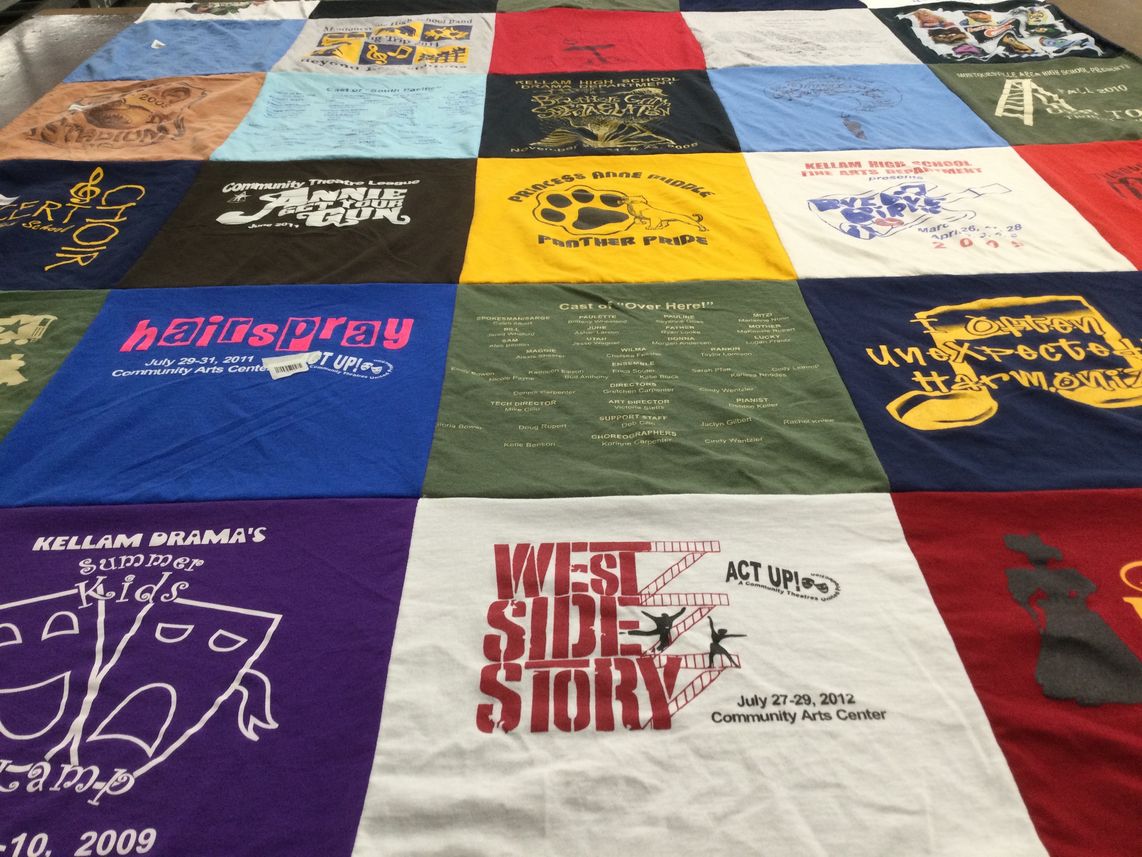 T-shirt quilt from kellam high school by Kim from PA