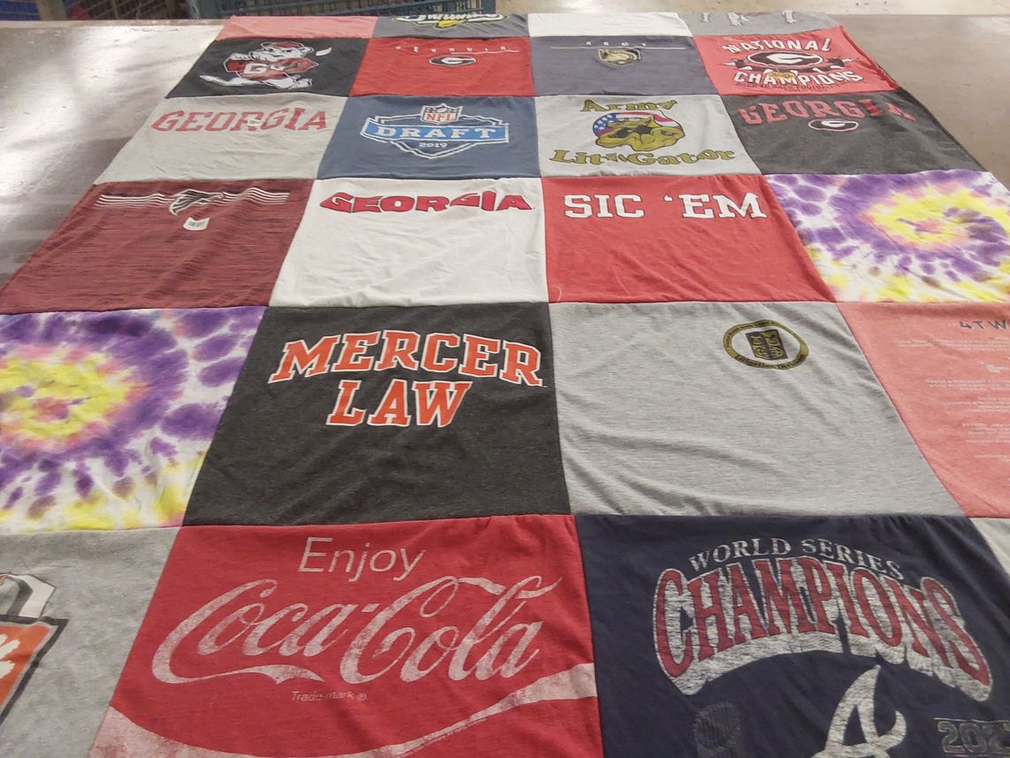 T-shirt quilt featuring university of georgia by Patrick from VA