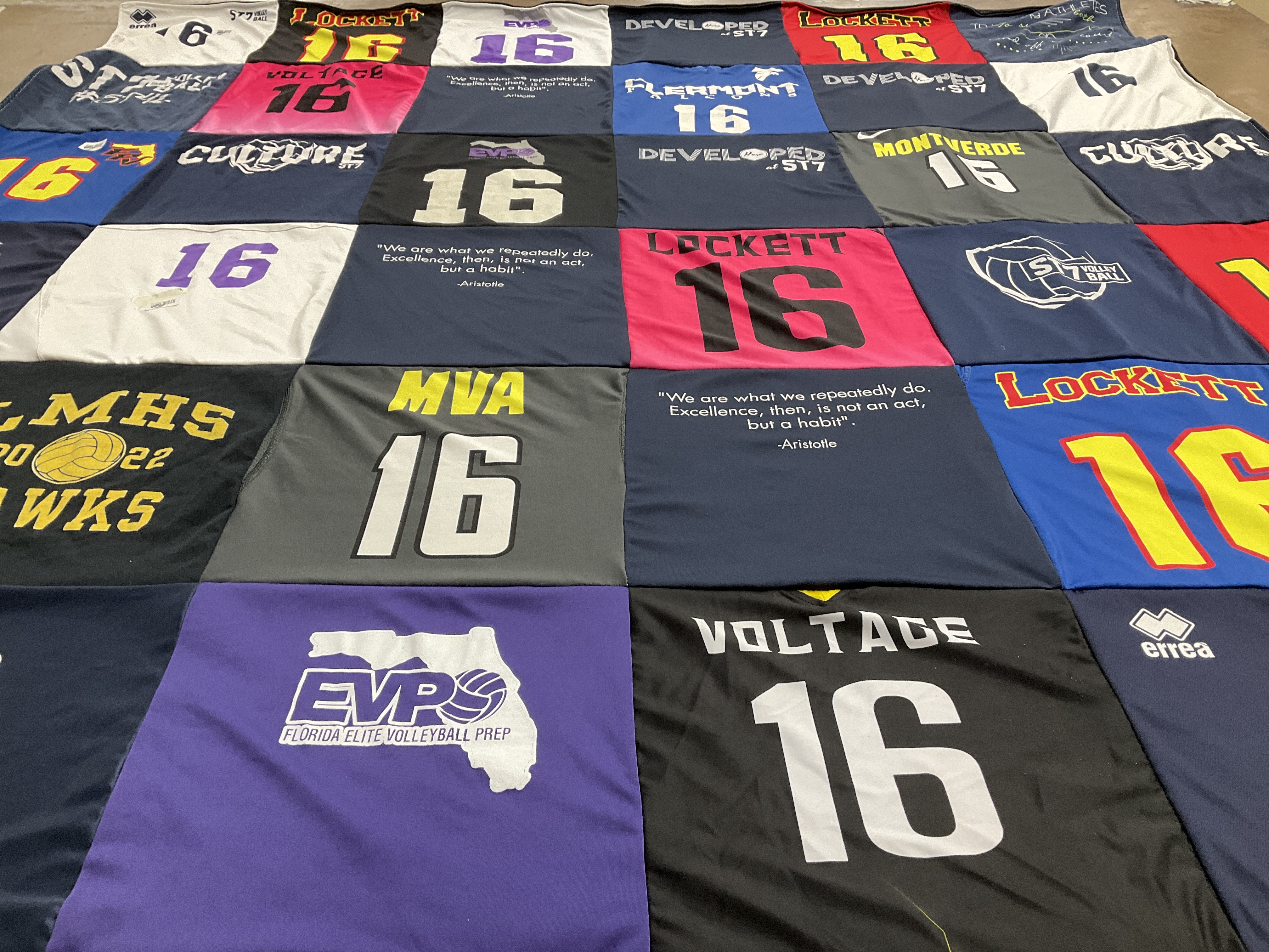 T-shirt quilt featuring mva by Darlene from FL