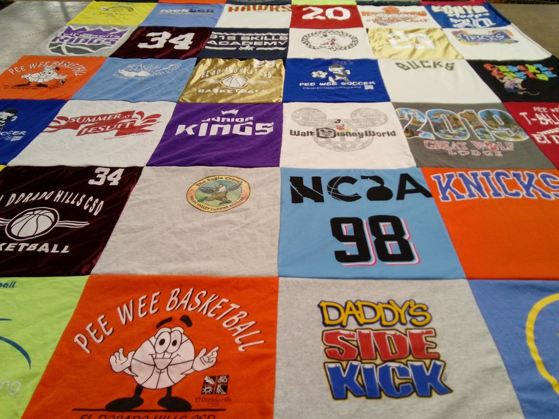 T-shirt quilt featuring knicks by Jill from CA