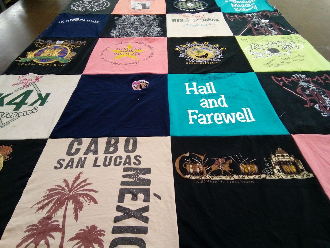 T-shirt quilt from risd, rhode island school of design by Susan from IL