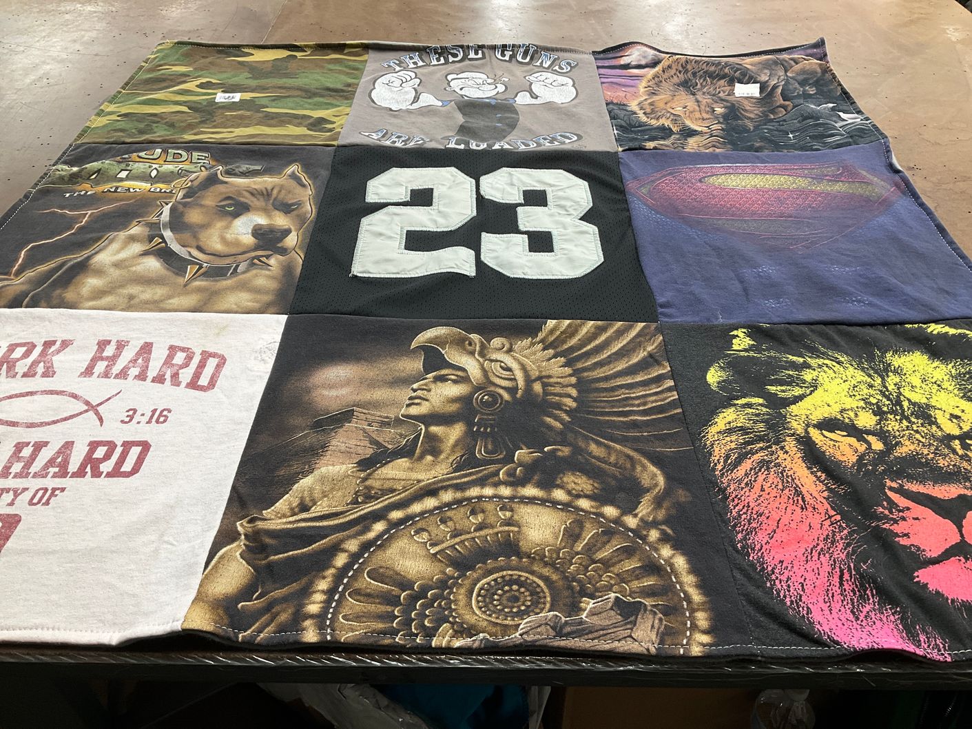 T-shirt quilt featuring none by Claudia from AZ