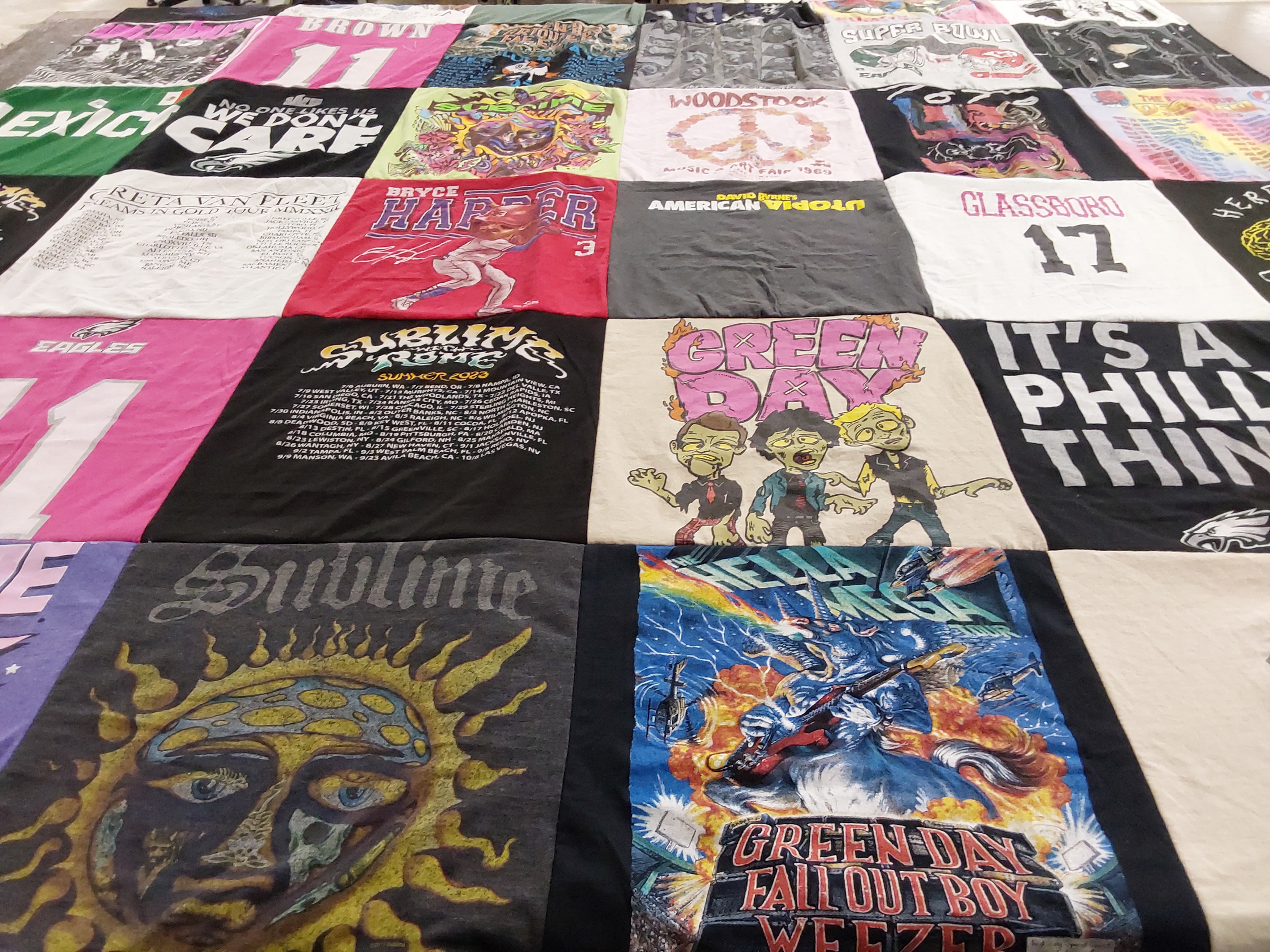 T-shirt quilt featuring eagles by Melissa from NJ