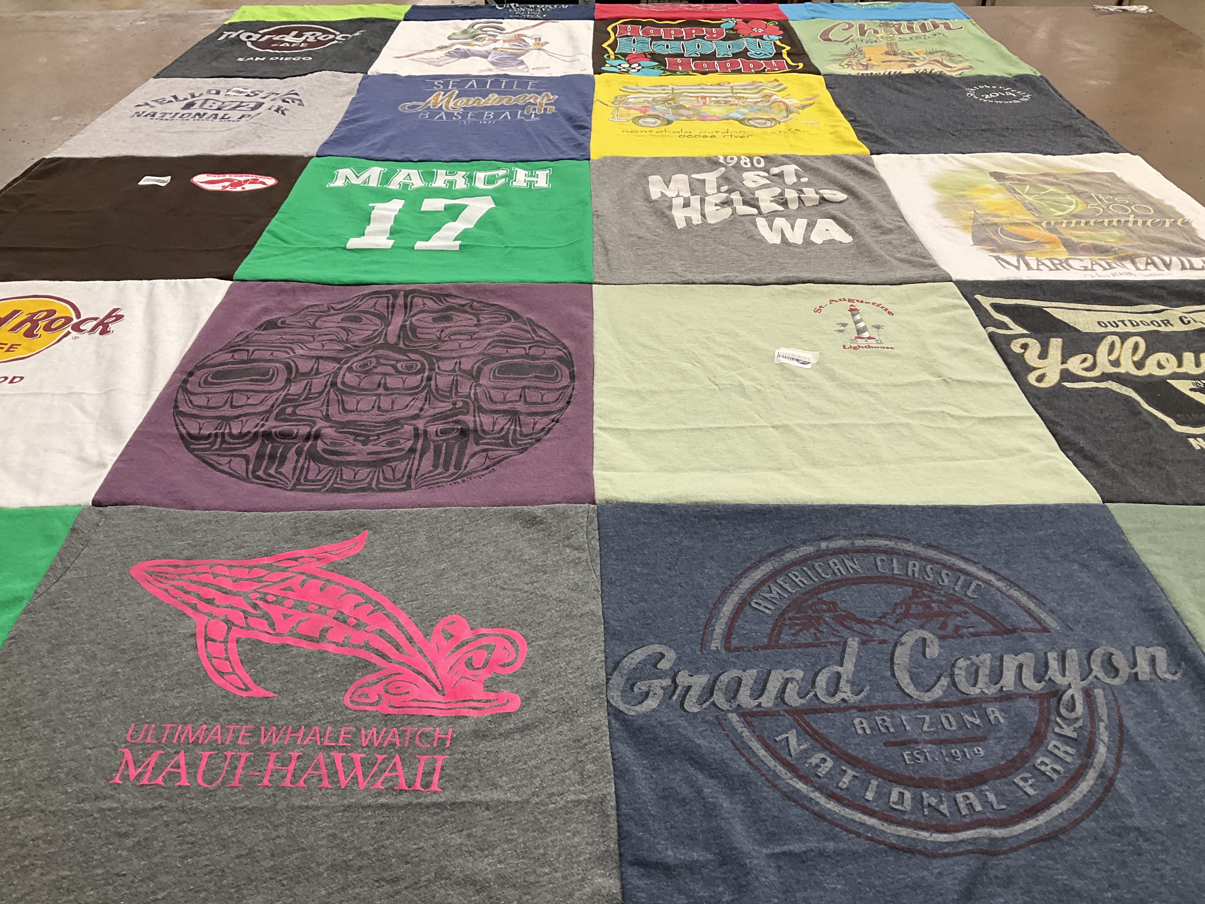 T-shirt quilt featuring seattle mariners baseball by Lindsey from MS