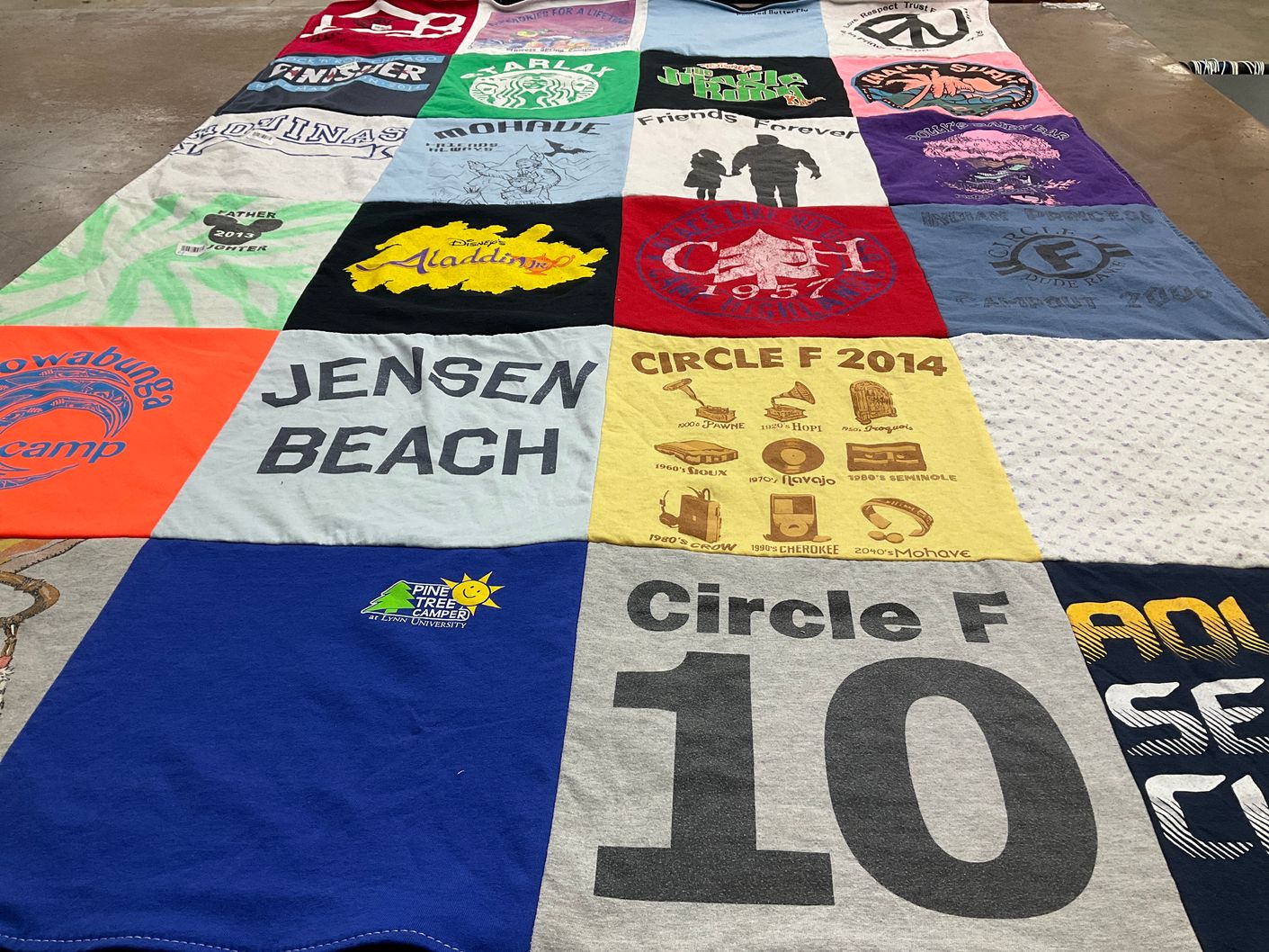 T-shirt quilt from lynn university by Maureen from FL