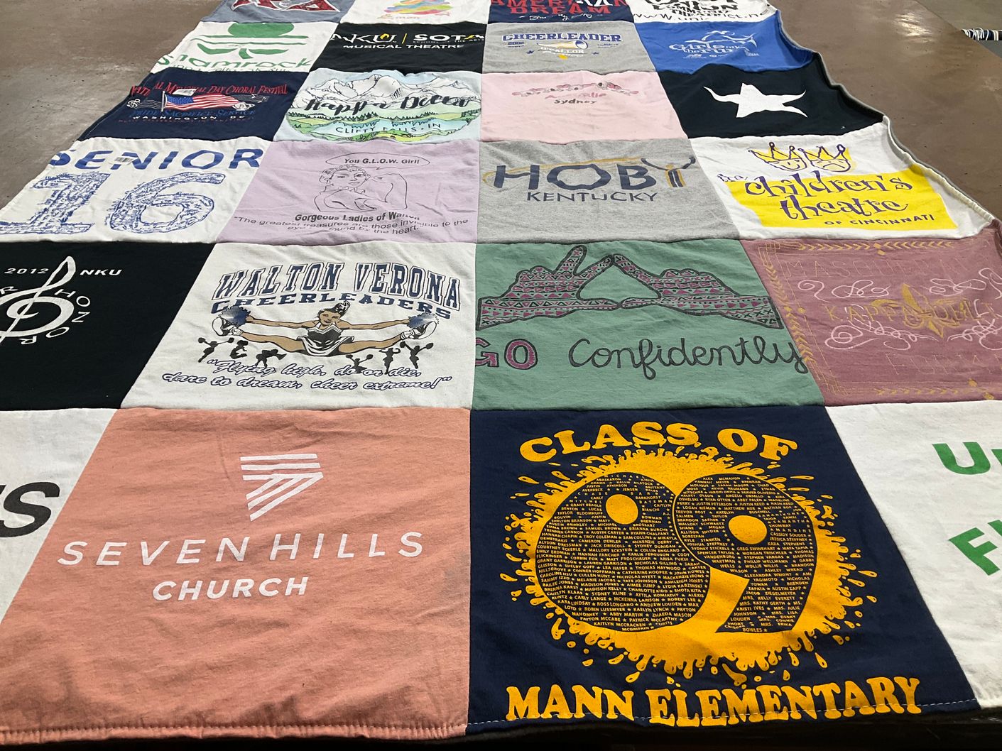 T-shirt quilt from northern kentucky university by Christine from KY