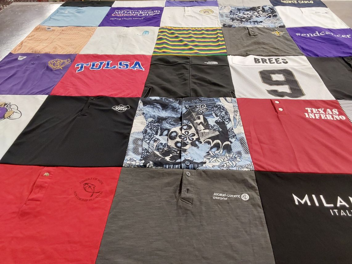 T-shirt quilt from university of tulsa by Tlynn from TX