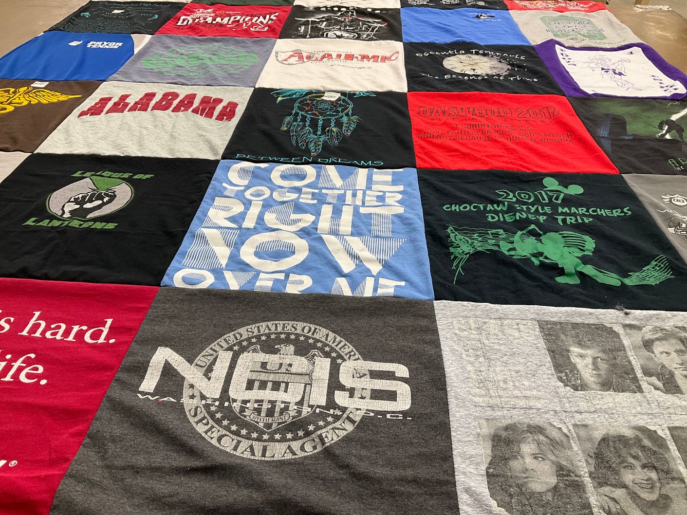 T-shirt quilt from oakwood university by Diana from FL