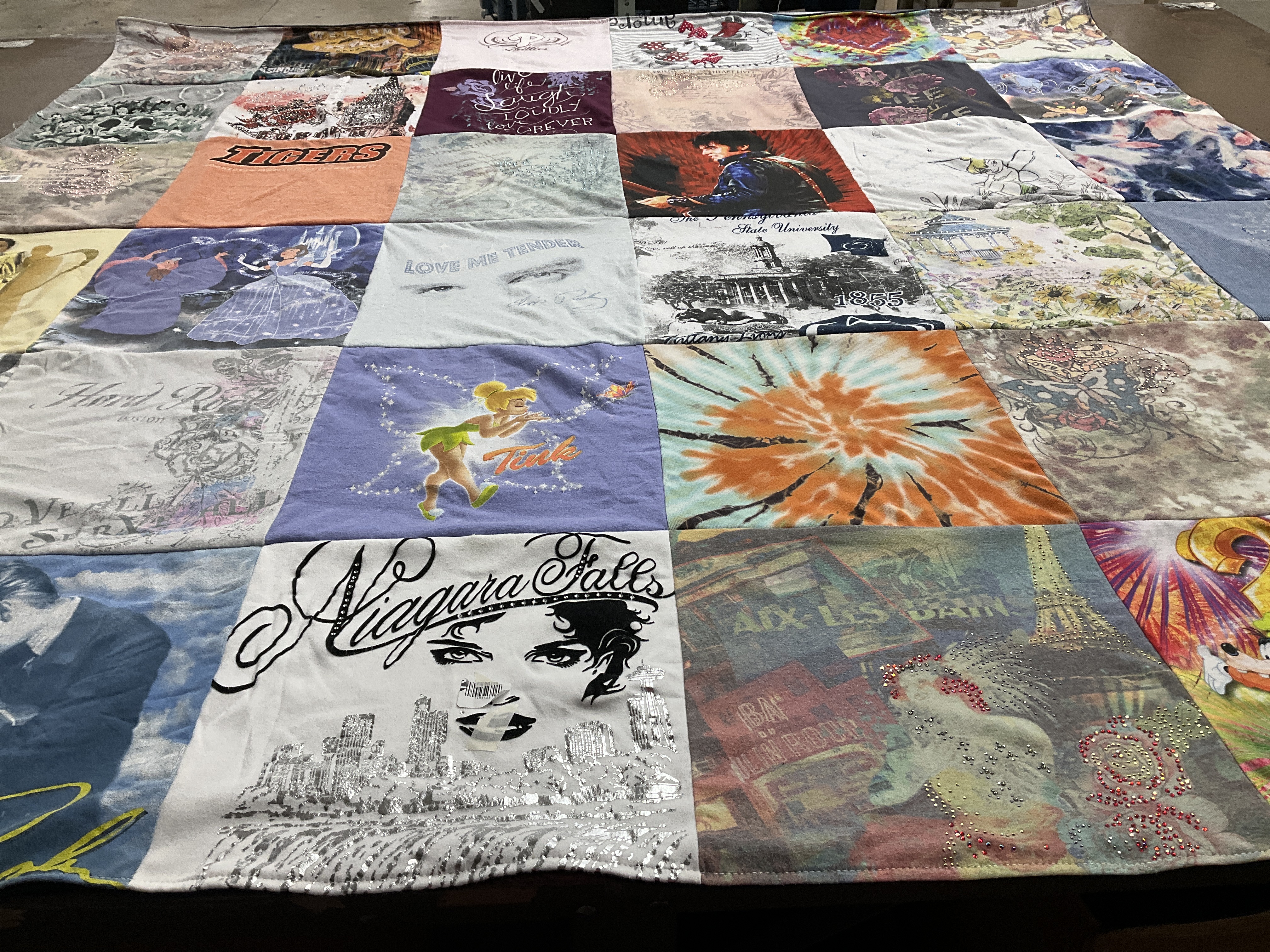 T-shirt quilt from flint community schools, michigan state university by Frederick from PA