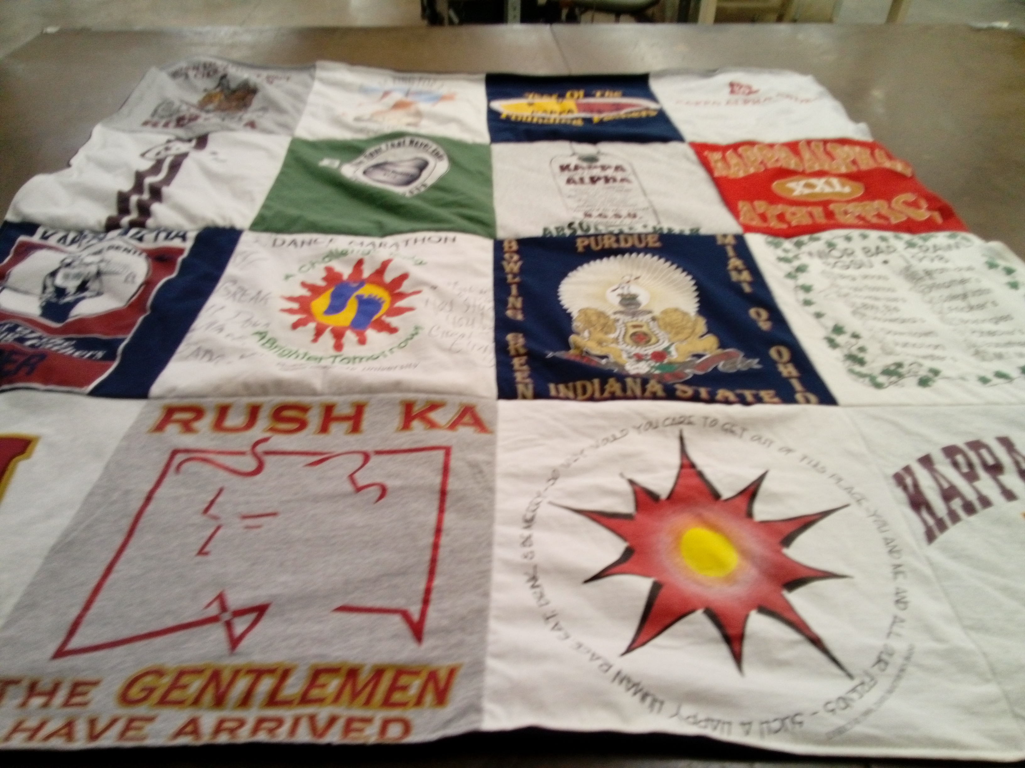 T-shirt quilt from lone star elementary school by Deborah from TX