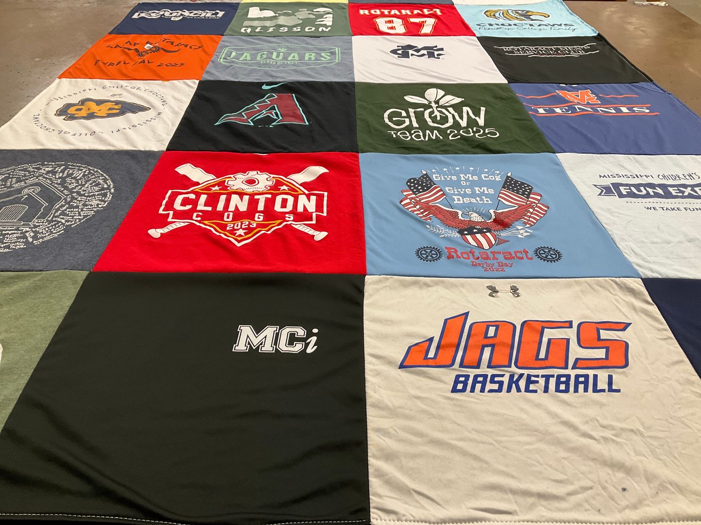 T-shirt quilt featuring jags basketball by Tracy from MS