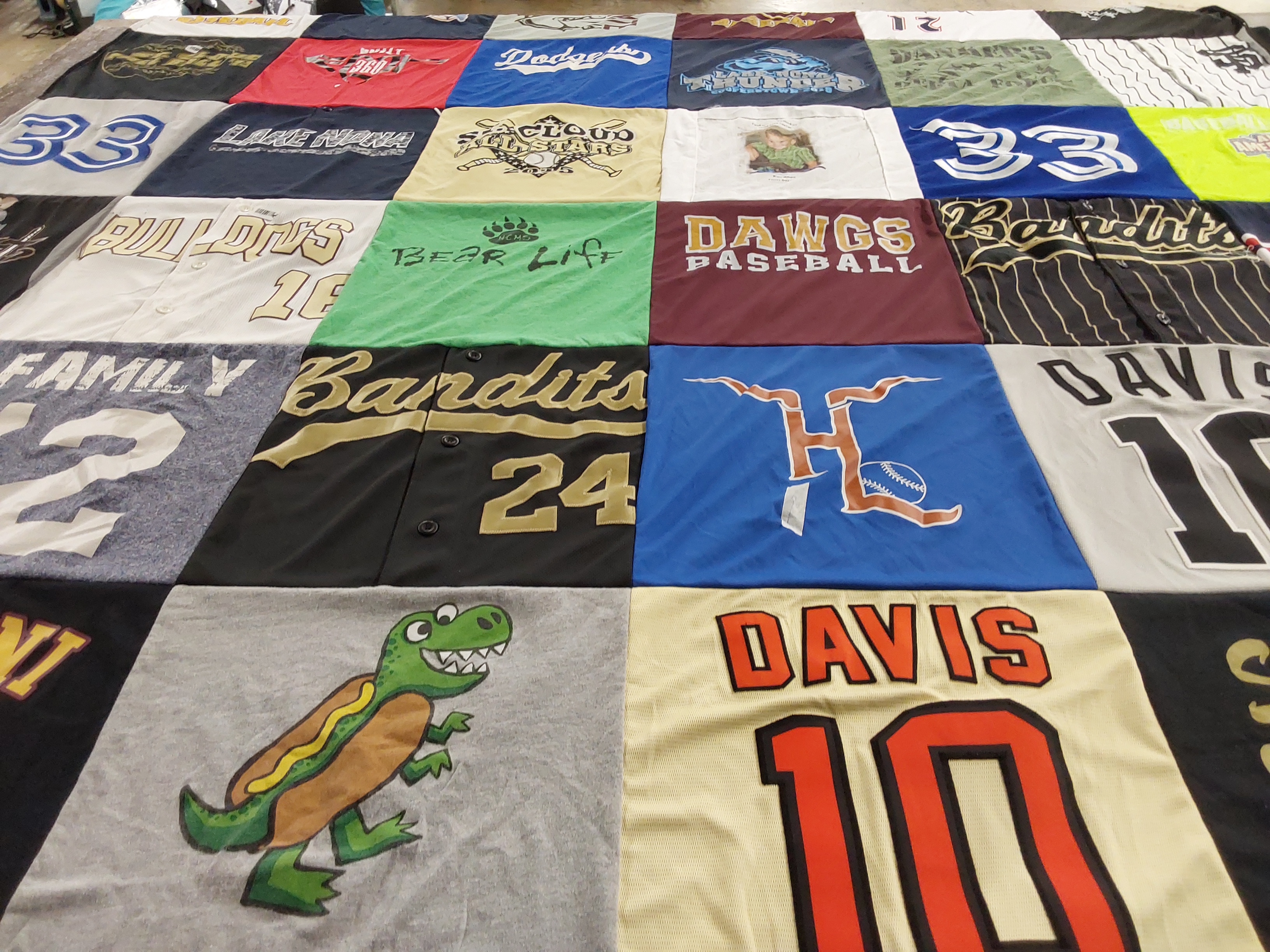 T-shirt quilt featuring lake nona high school, davis high school by Ashley from FL