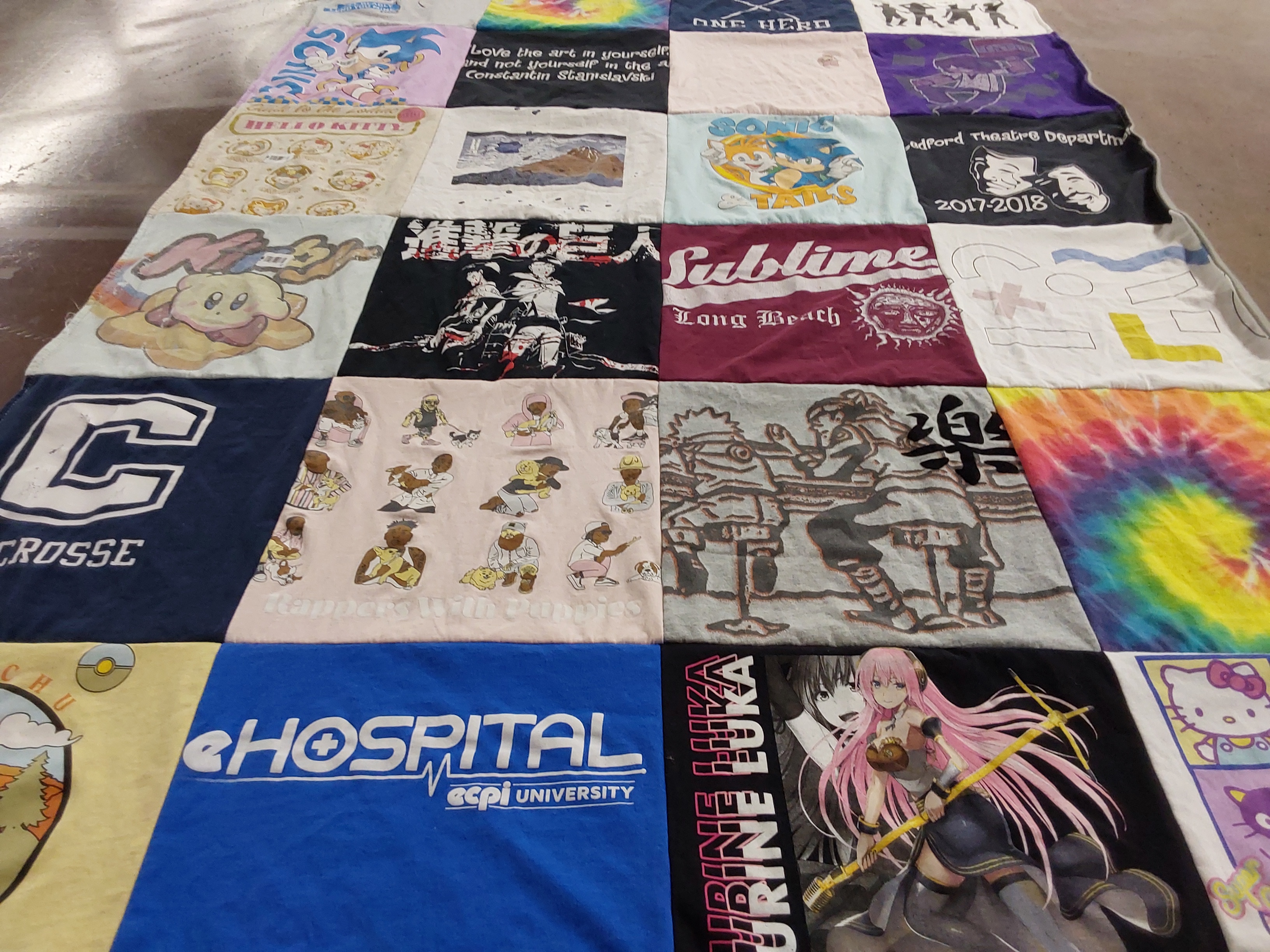 T-shirt quilt featuring bedford lacrosse by Crystal from NC