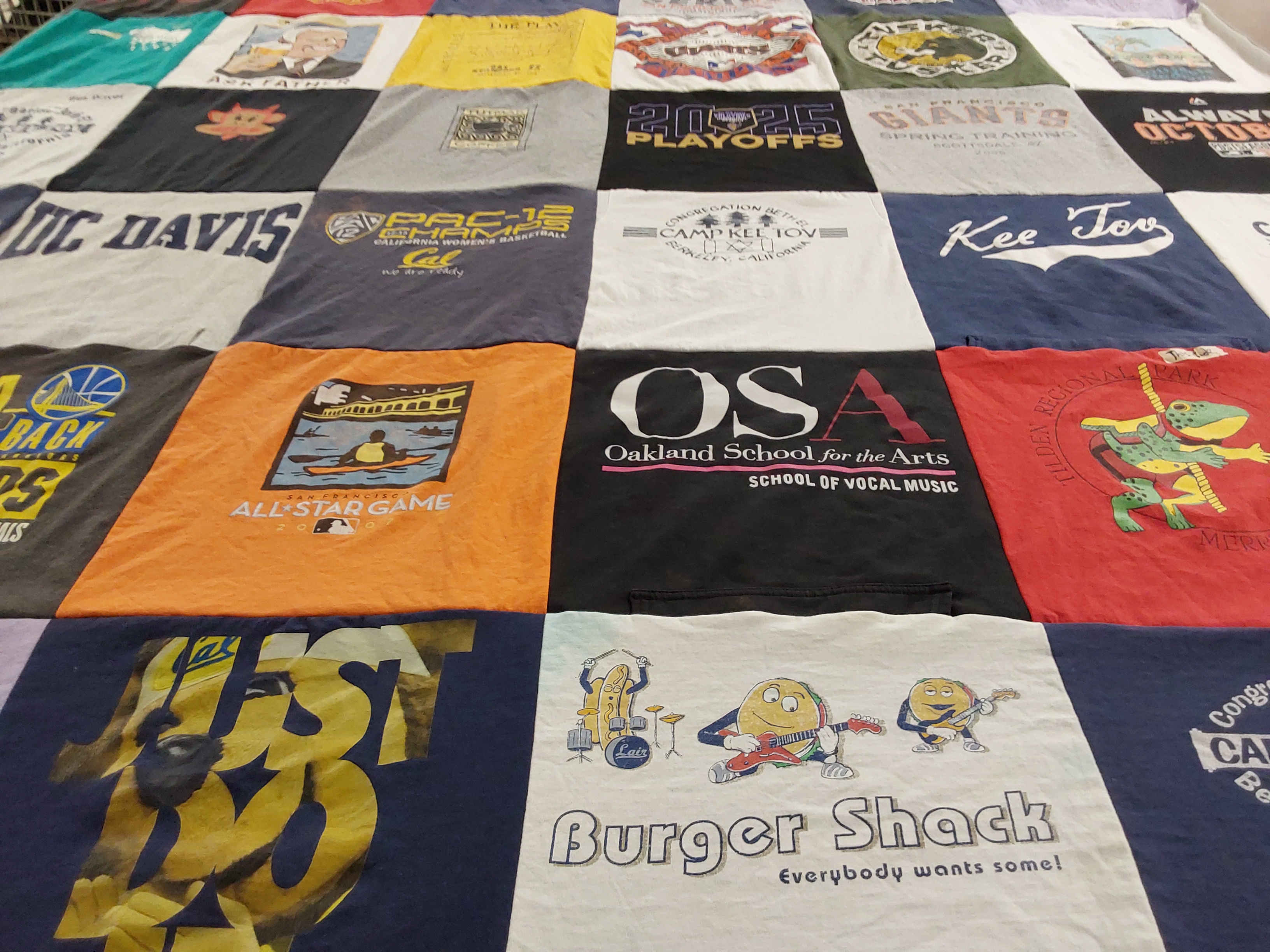 T-shirt quilt featuring california golden bears by matthew from CA