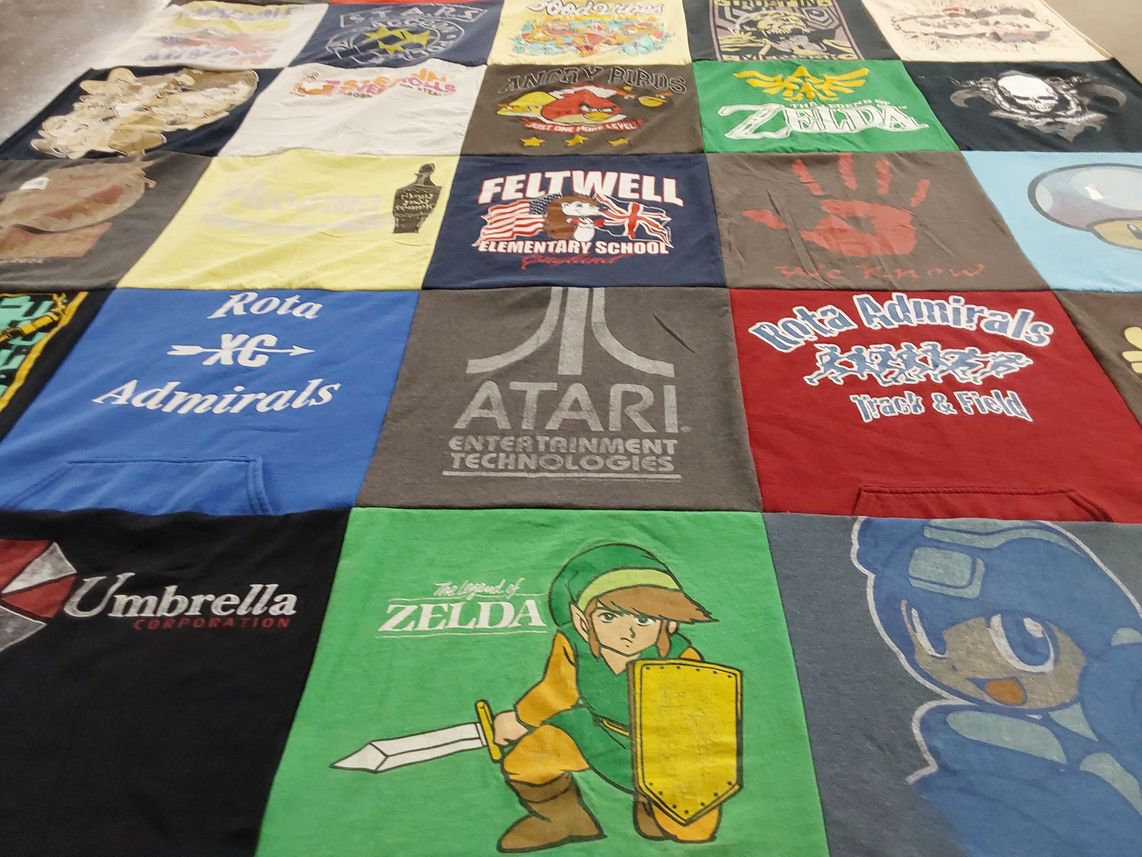 T-shirt quilt featuring rota xc admirals by Carrie from ID