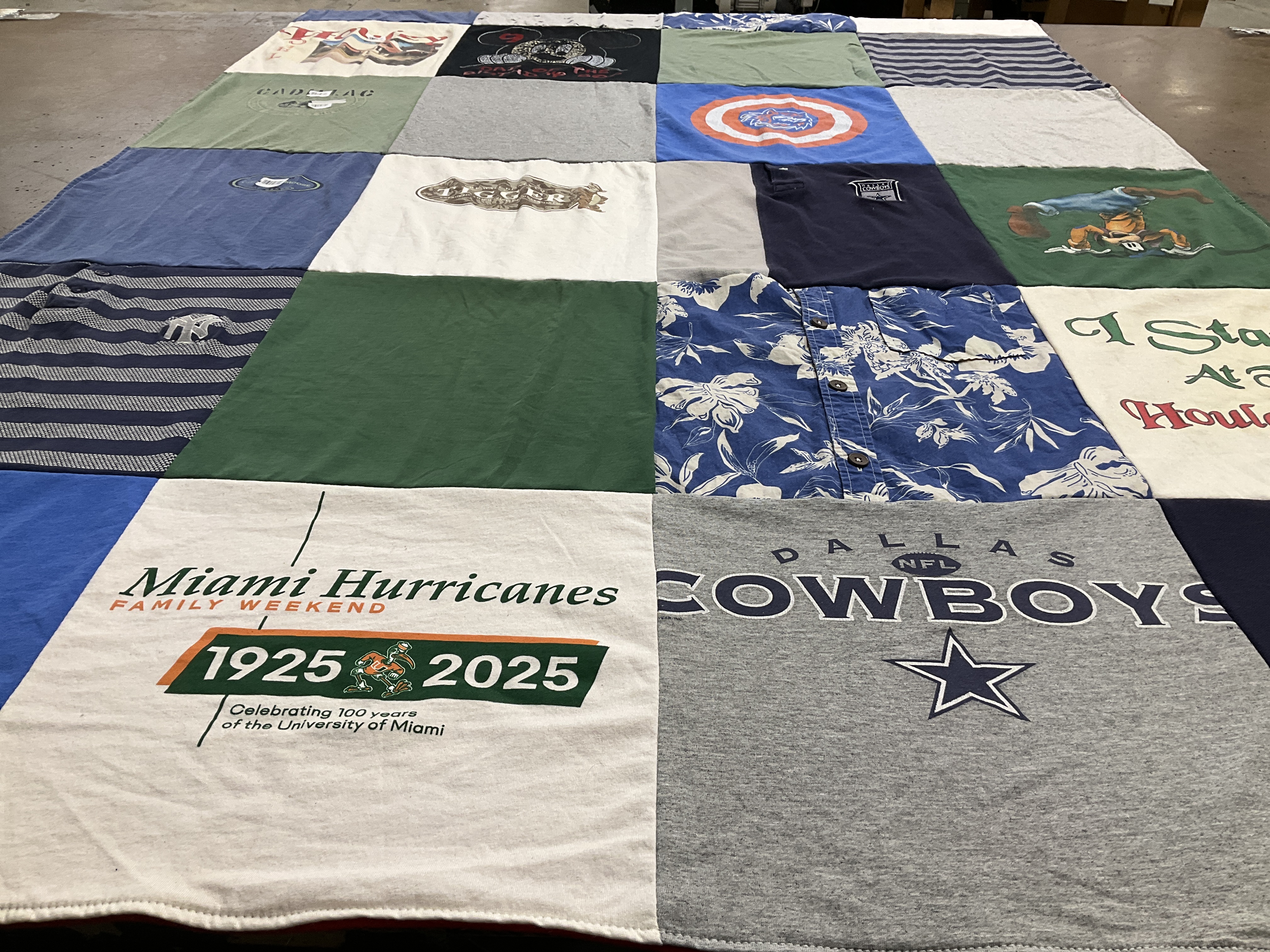 T-shirt quilt featuring dallas cowboys by Lisa from CT