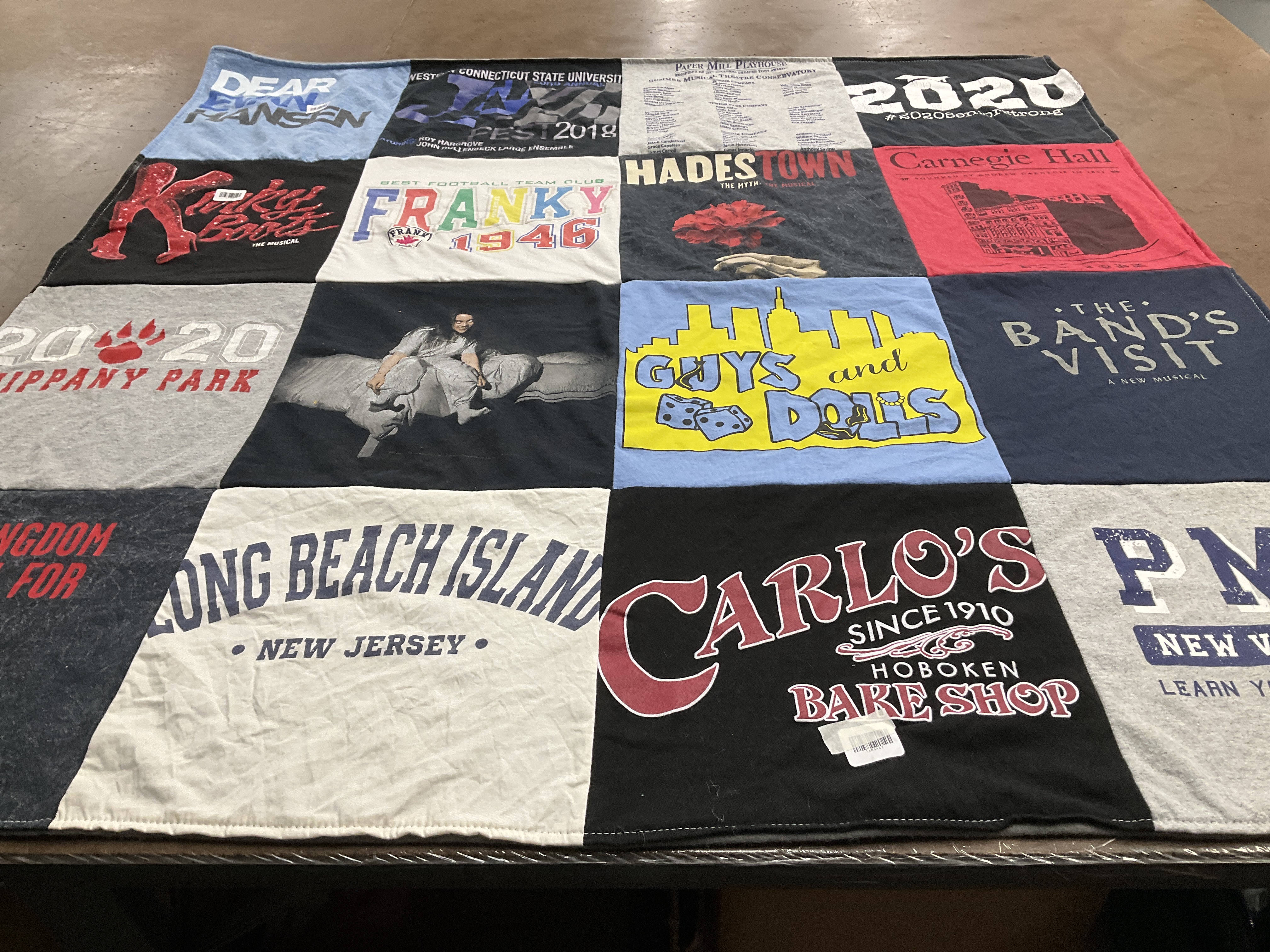 T-shirt quilt from connecticut state university by susan from NJ