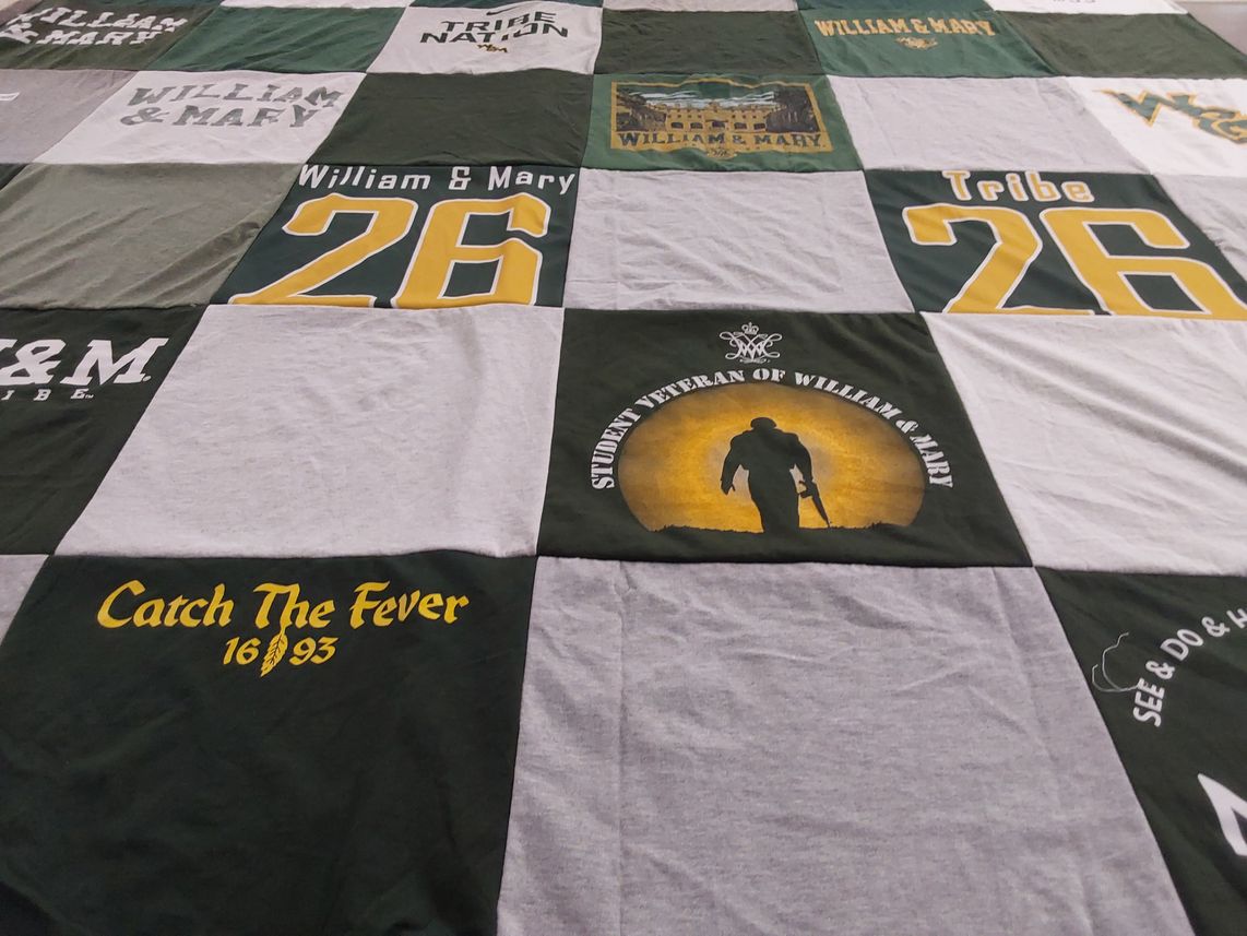 T-shirt quilt from college of william and mary by Art from VA