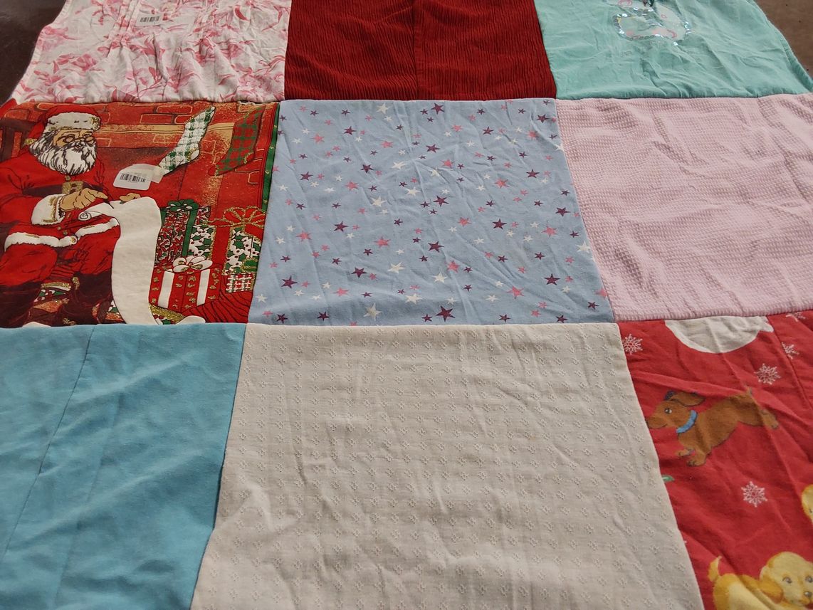 T-shirt quilt with holiday, seasonal themes themes by Tina from FL