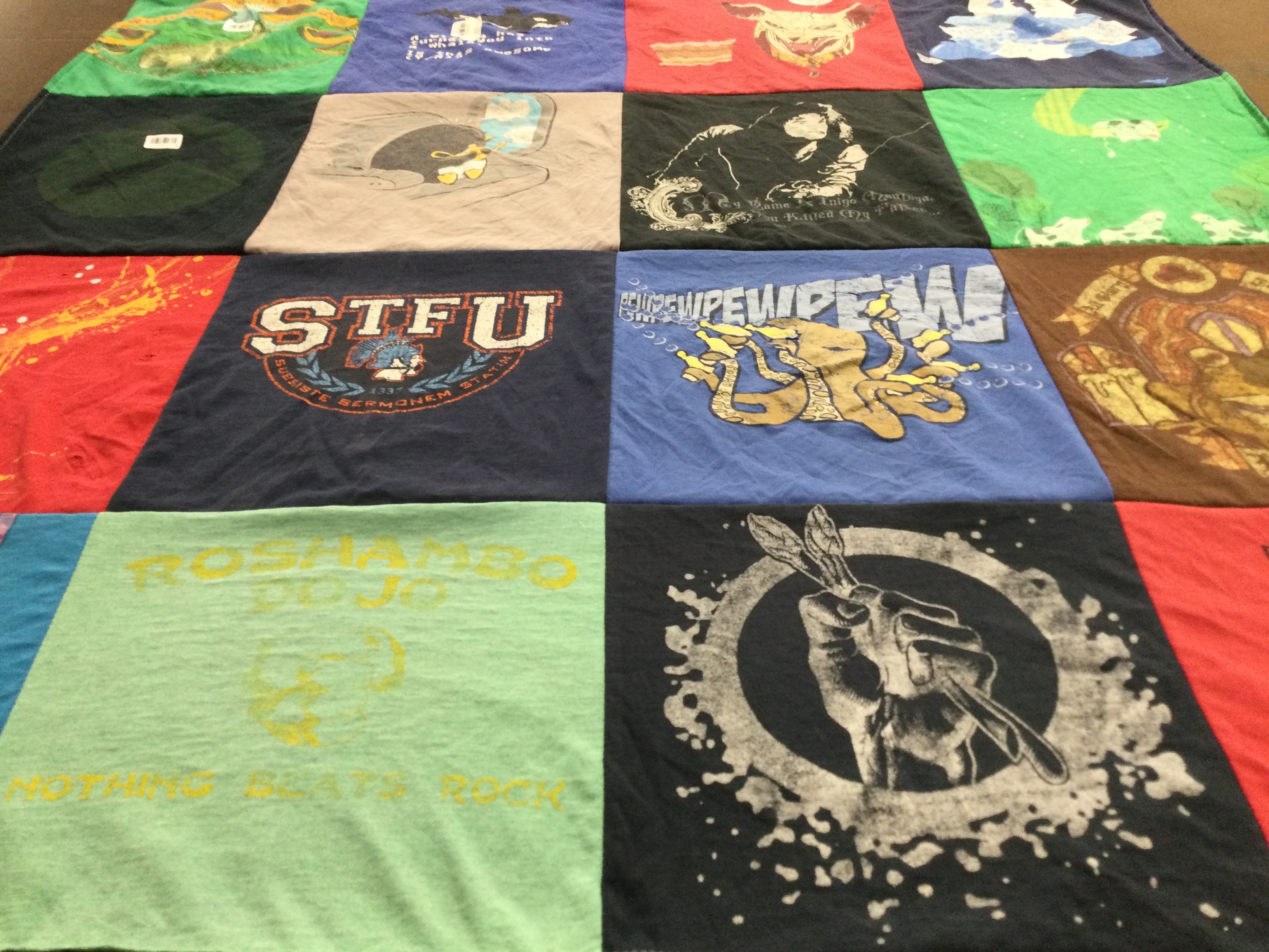 T-shirt quilt from sunrise bermonhem state university by Kelsey from CA