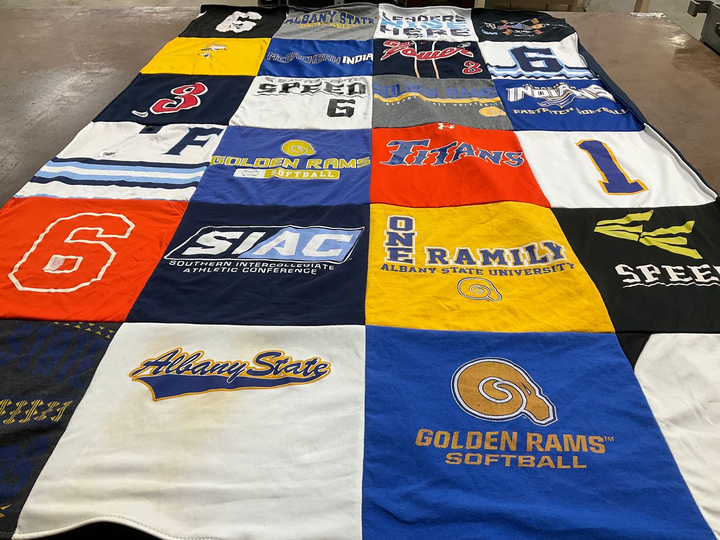 T-shirt quilt from albany state university by Summer from GA