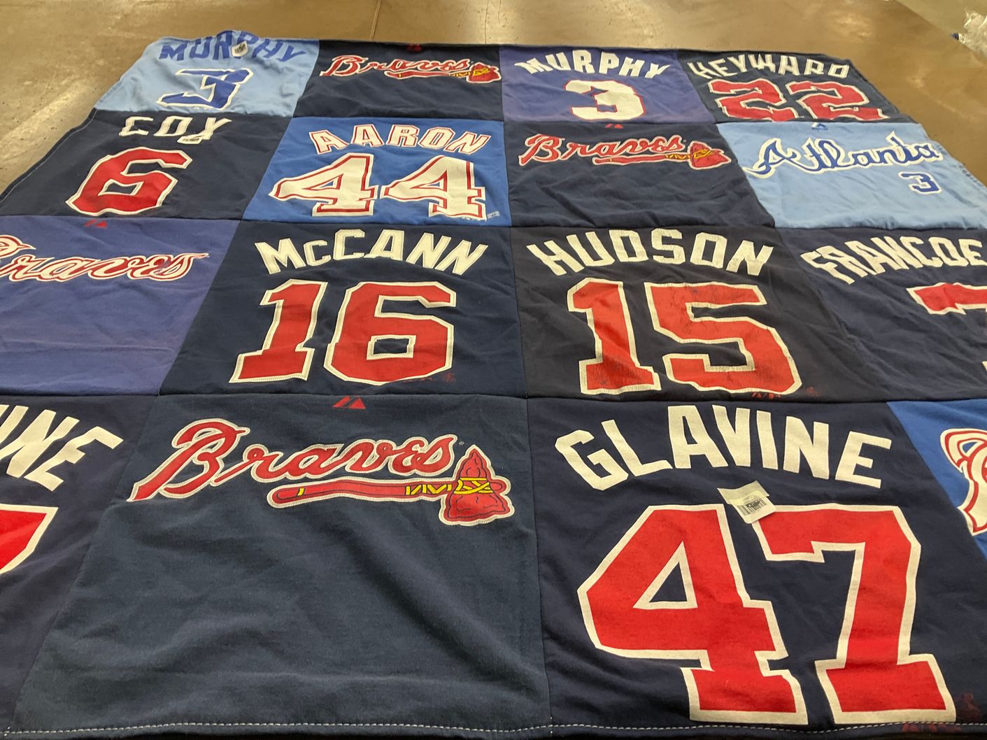 T-shirt quilt featuring atlanta braves by Bart from GA