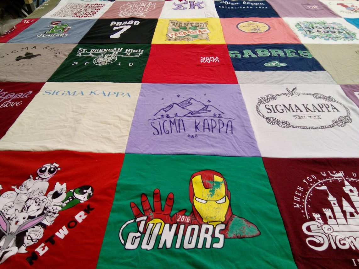 T-shirt quilt from st. brendan high school by Aaron from FL