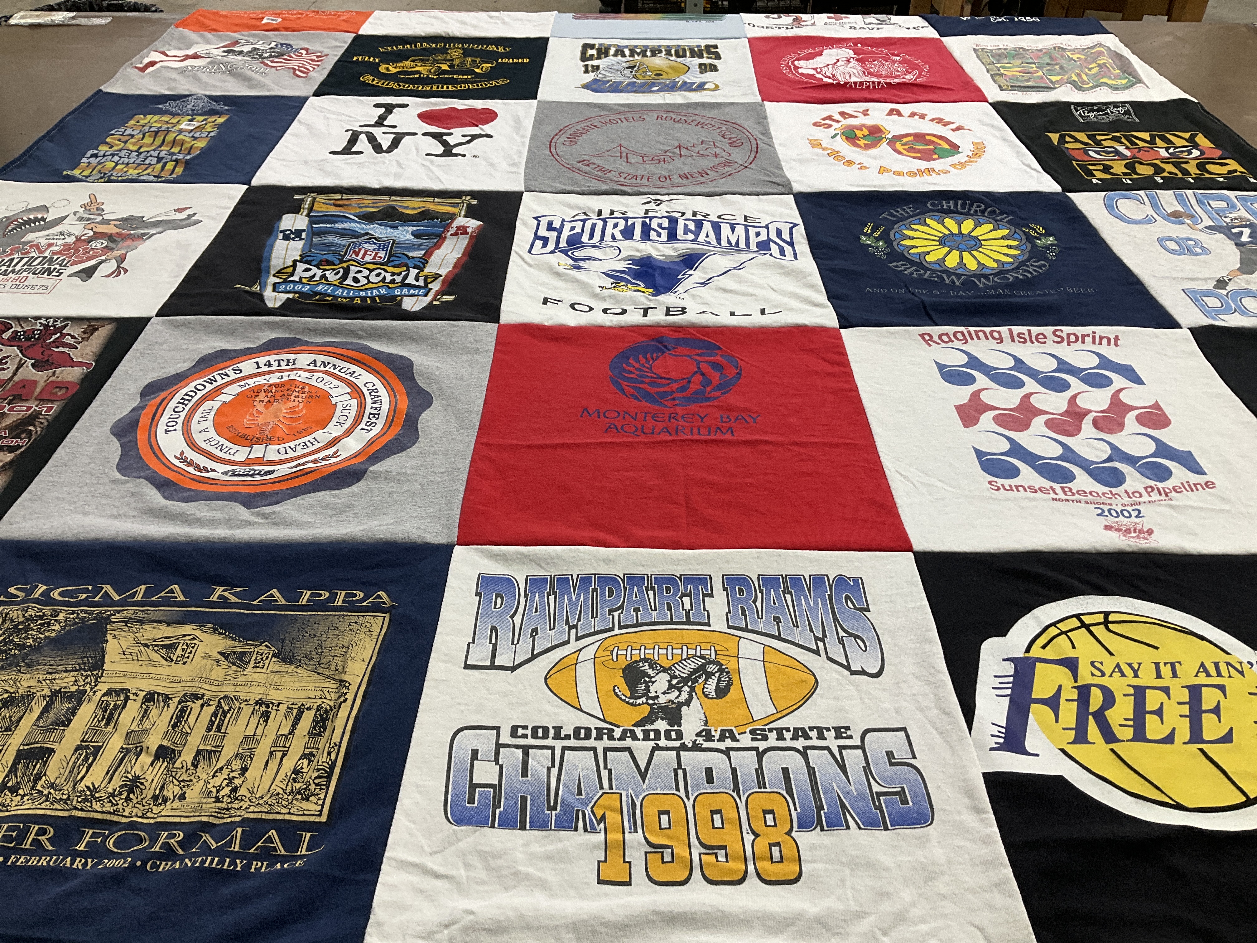 T-shirt quilt from colorado state university by Jordan from FL