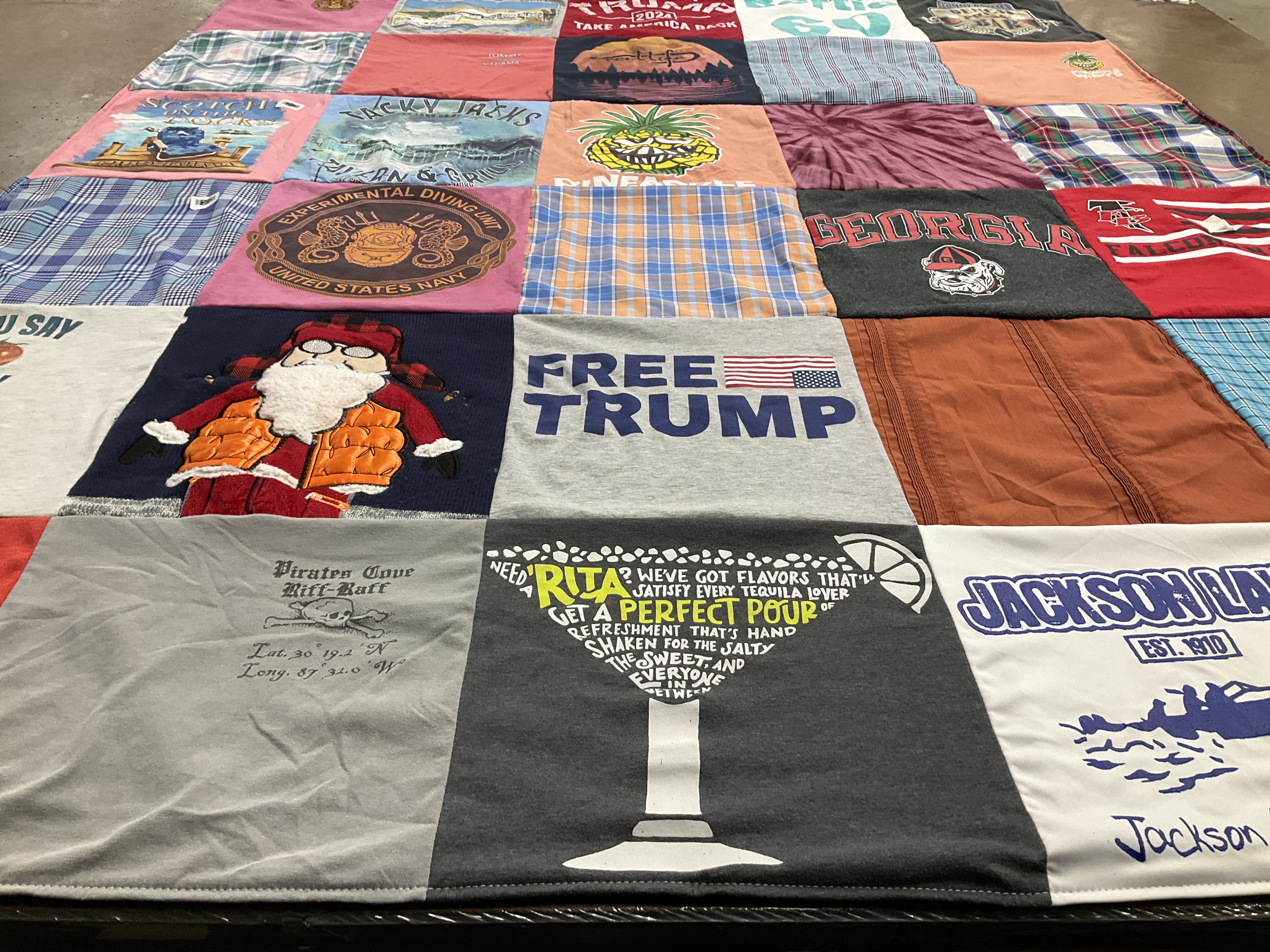 T-shirt quilt from university of georgia by Jessica from GA