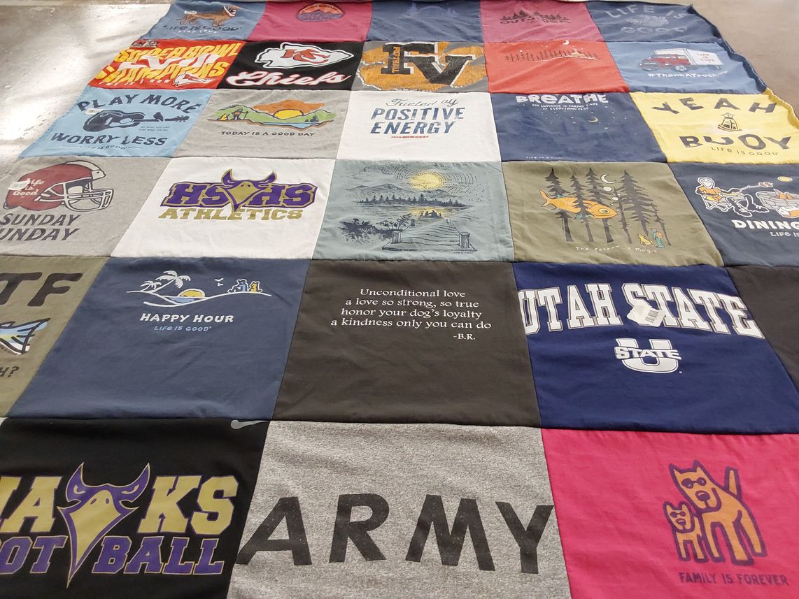 T-shirt quilt featuring hhs football by Diane from NC