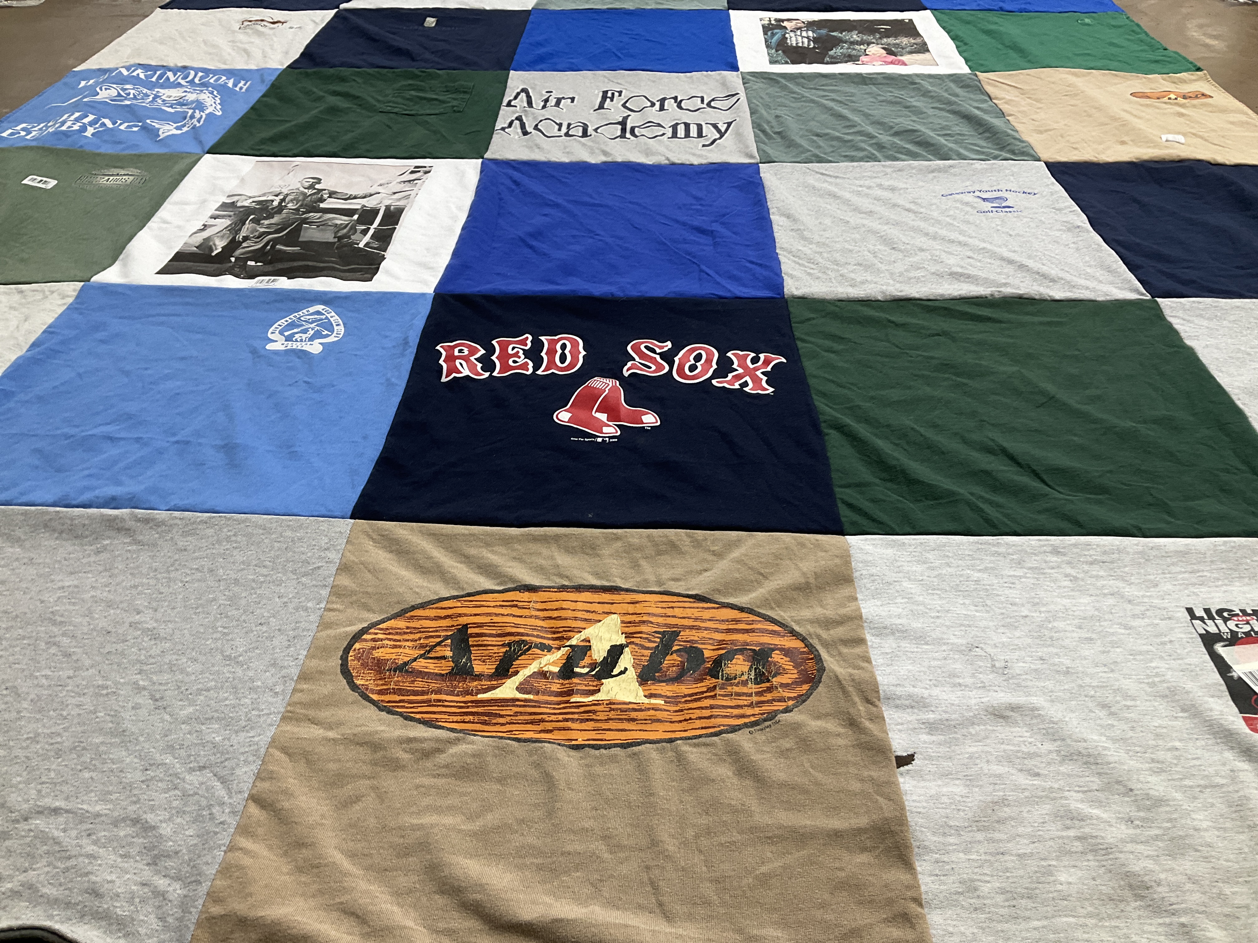 T-shirt quilt featuring boston red sox by Siobhan from NH