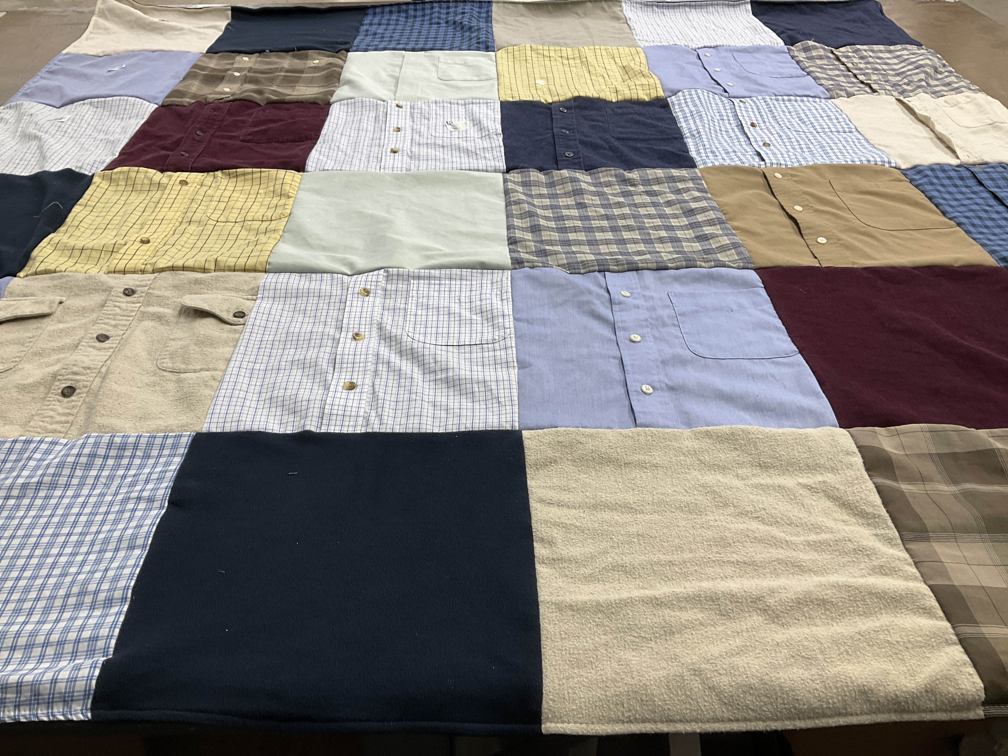 T-shirt quilt with sewing, textiles themes by Dylan from OK