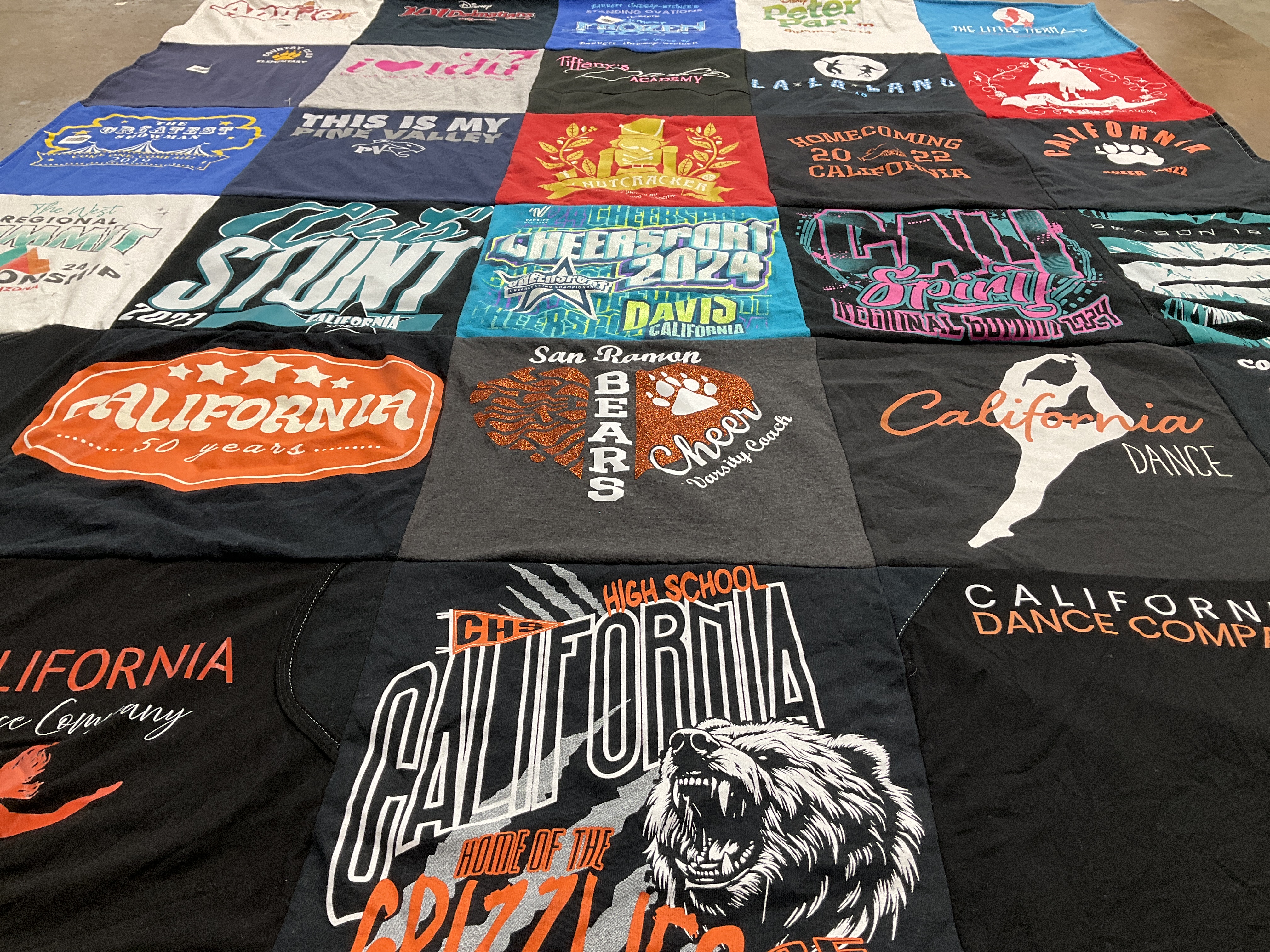 T-shirt quilt featuring grizzlies by Shannon from CA