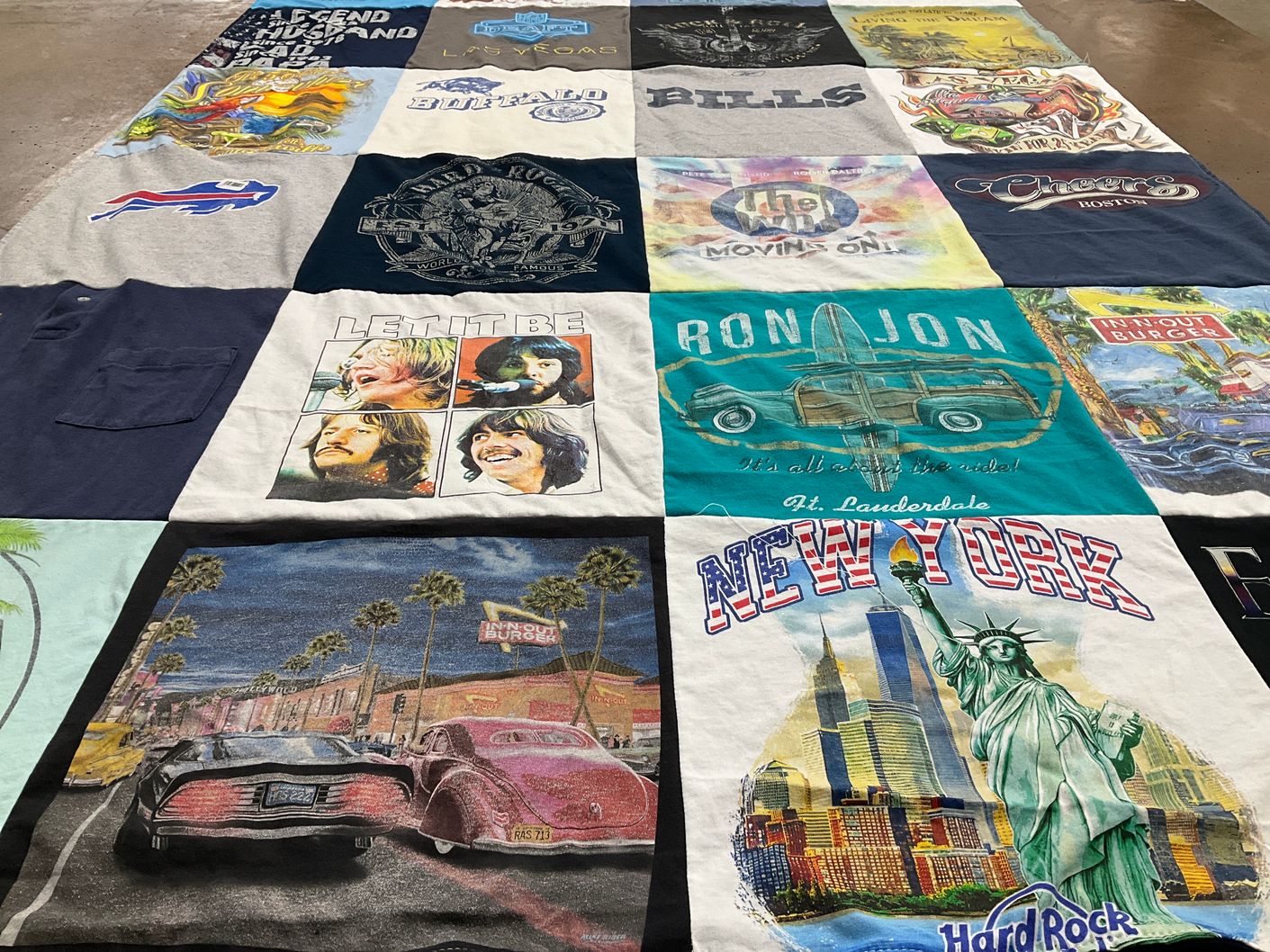 T-shirt quilt featuring buffalo bills by Andrea from NY