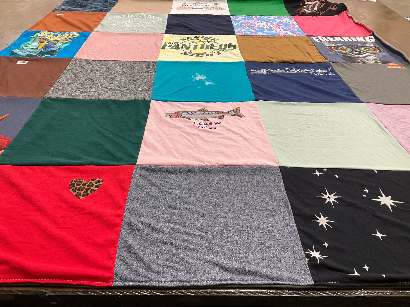 T-shirt quilt with fashion, crafts themes by Pamela from OH