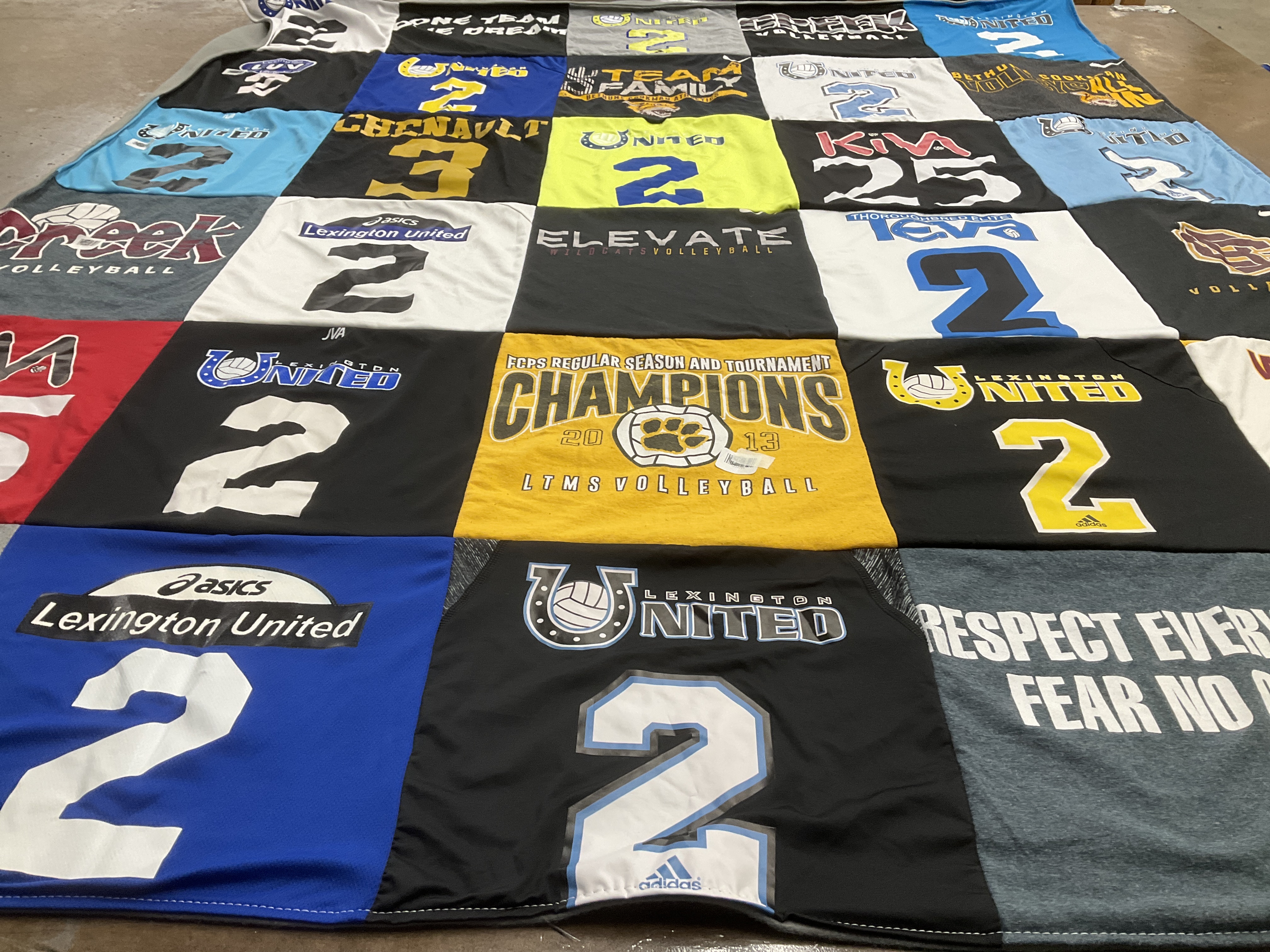 T-shirt quilt featuring lexington united by Melissa from KY