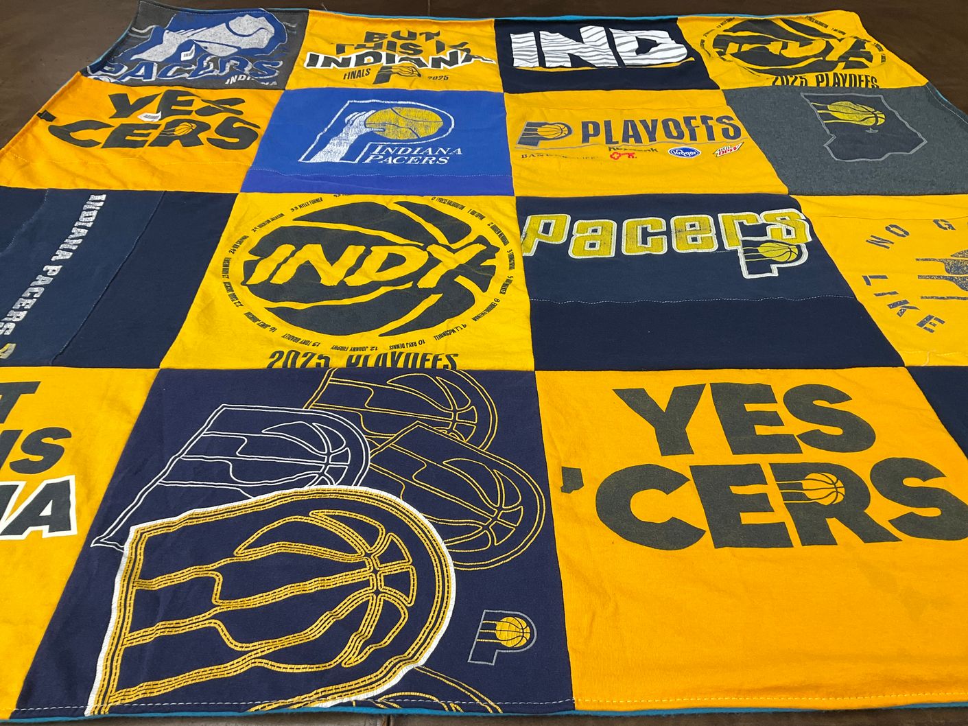 T-shirt quilt featuring indiana pacers by Terry from IN