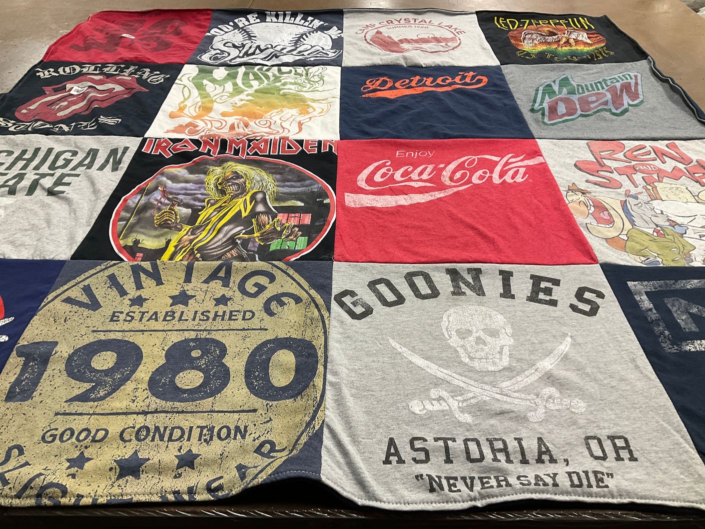 T-shirt quilt from michigan state university by Cristin from MI