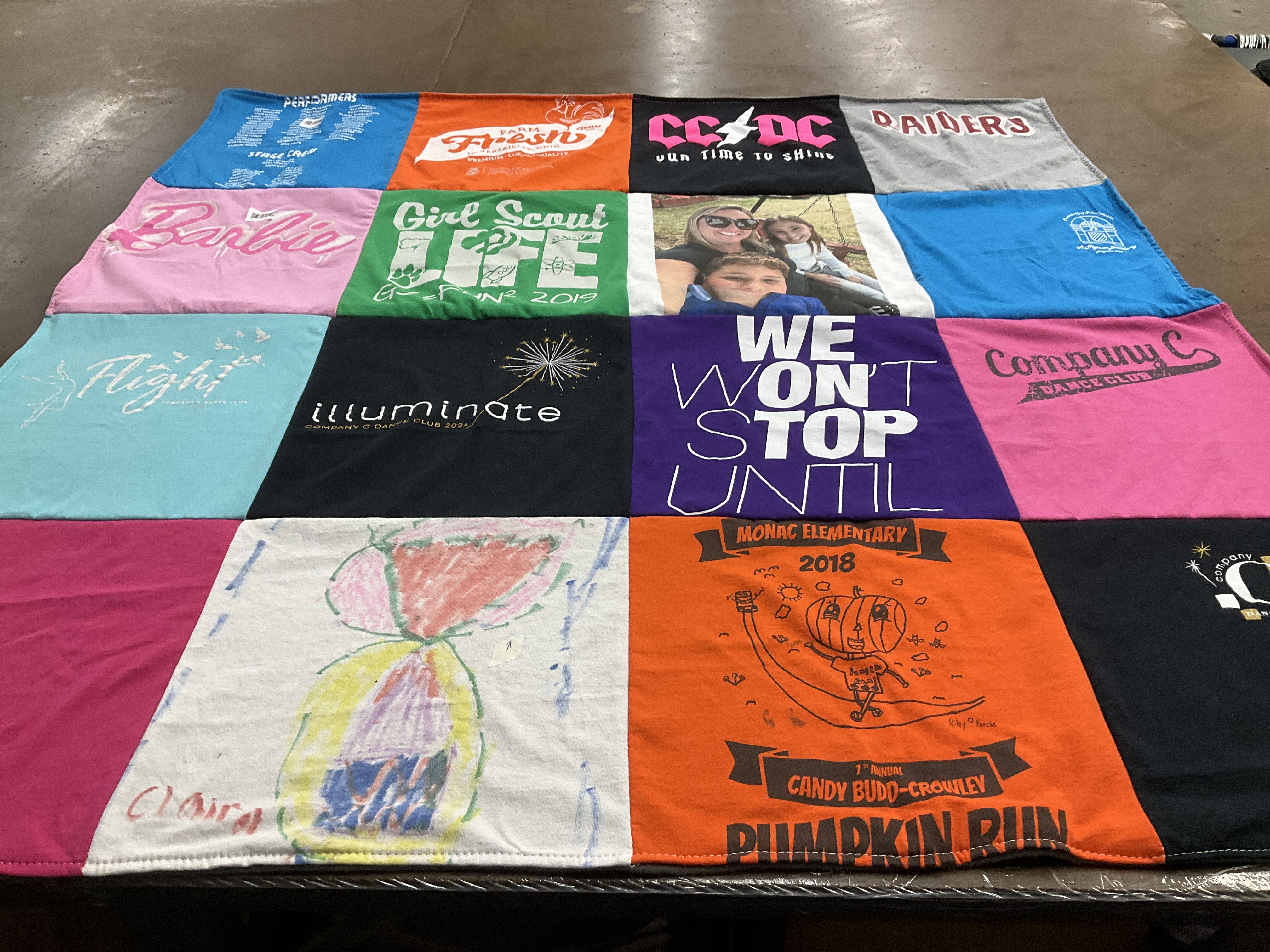 T-shirt quilt featuring n/a by Abigail from OH