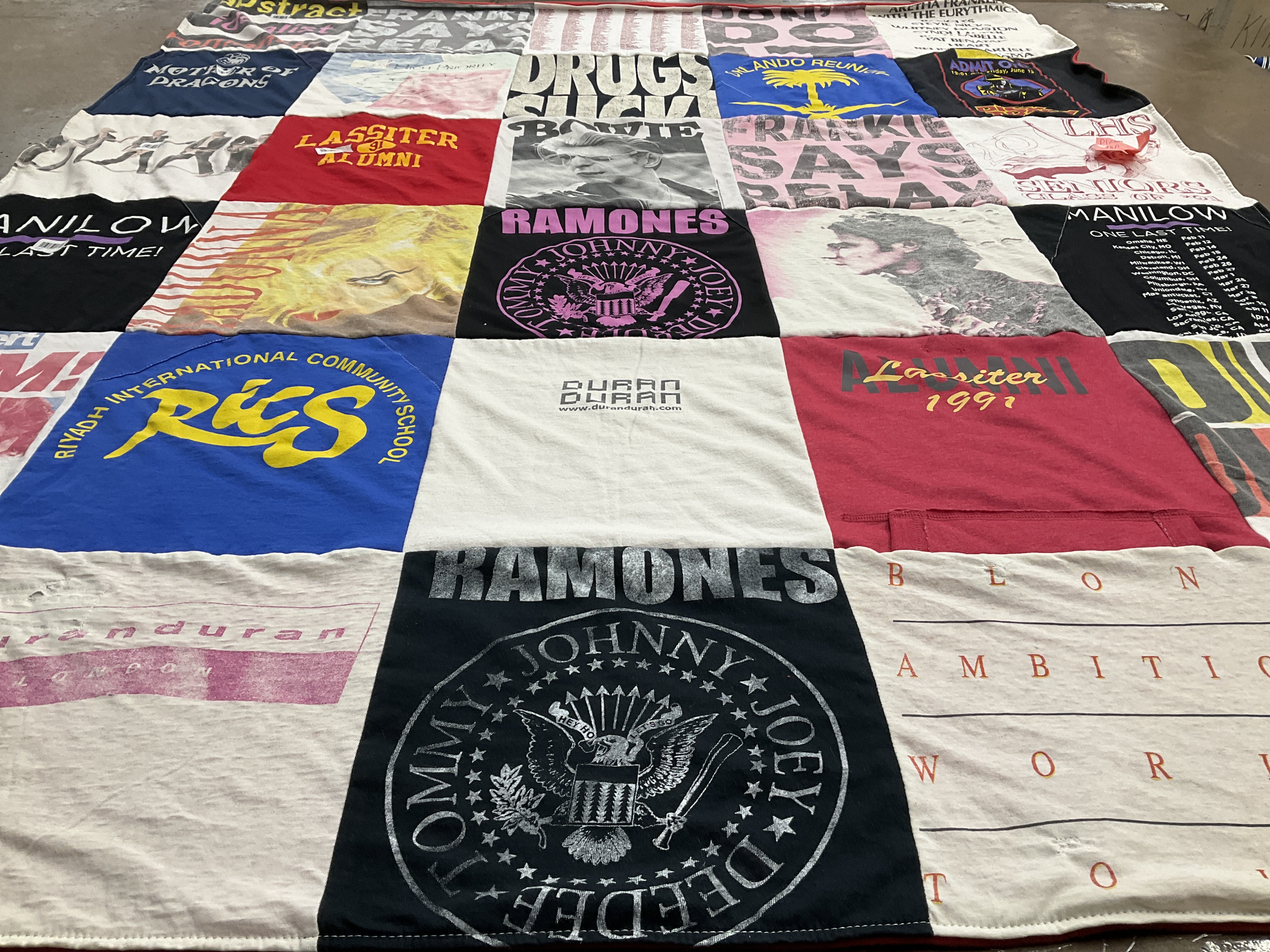T-shirt quilt from lassiter high school by Jennifer from SC