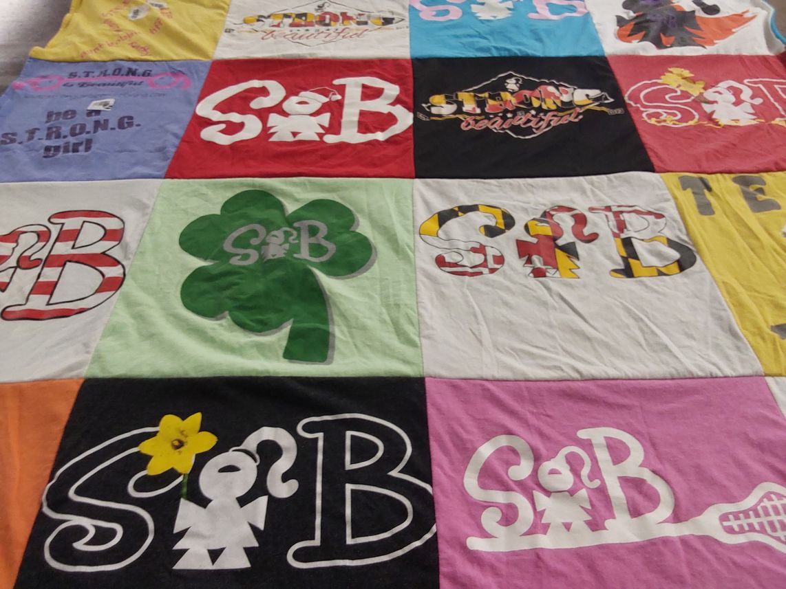 T-shirt quilt with sorority, sisterhood themes by Denise from MD