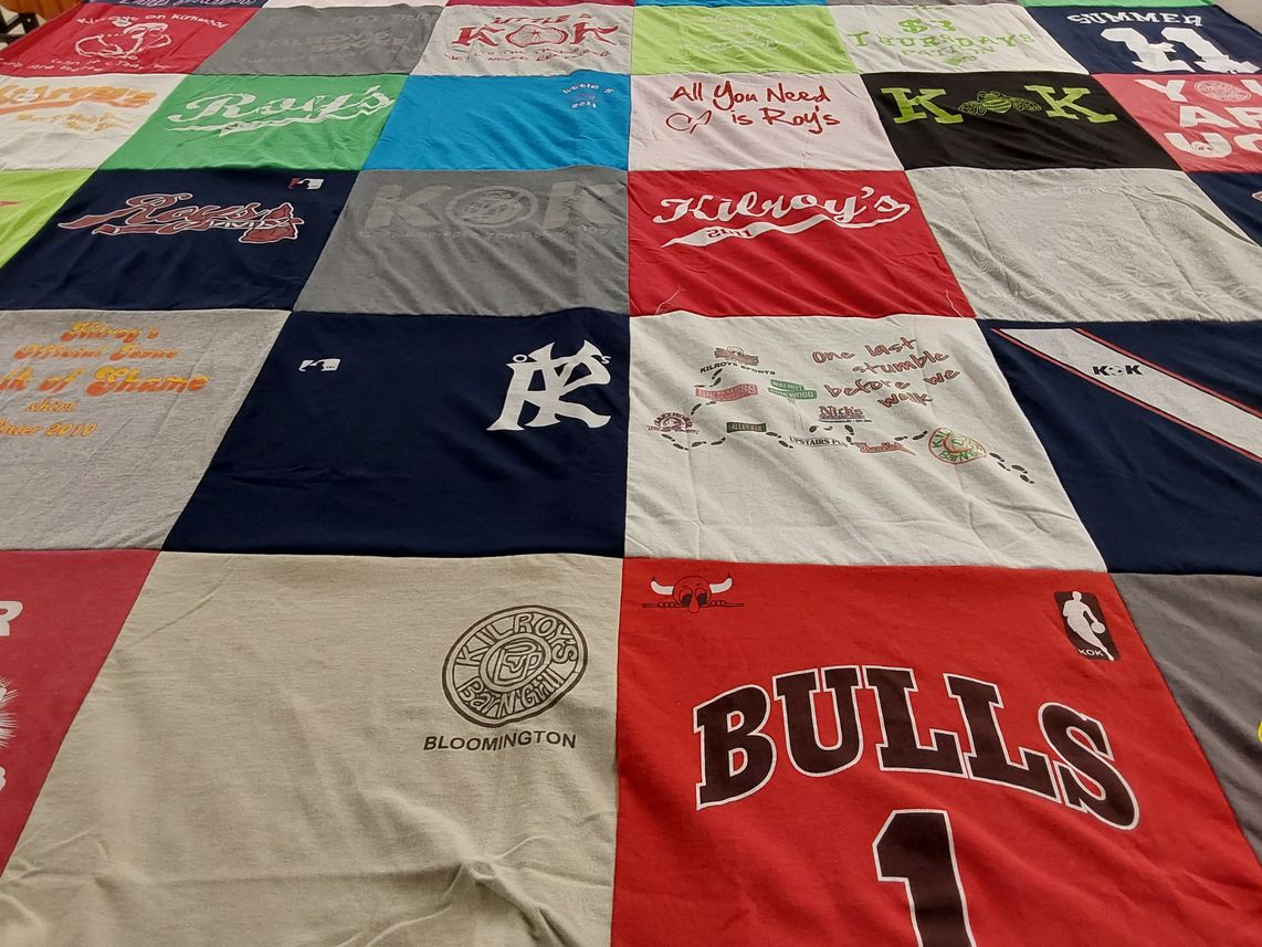 T-shirt quilt featuring chicago bulls by Alexis from IL