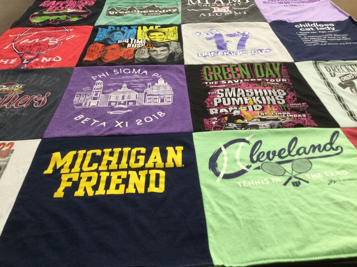 T-shirt quilt from miami university by Maureen from OH