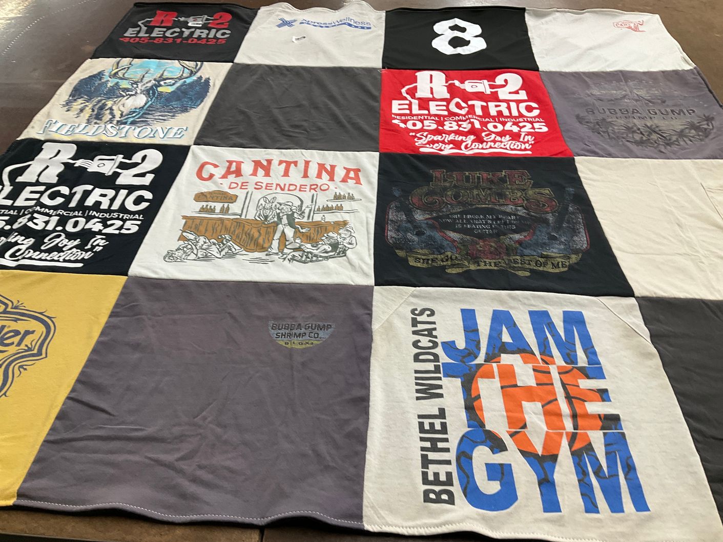 T-shirt quilt from bethel wildcats by Sara from NY