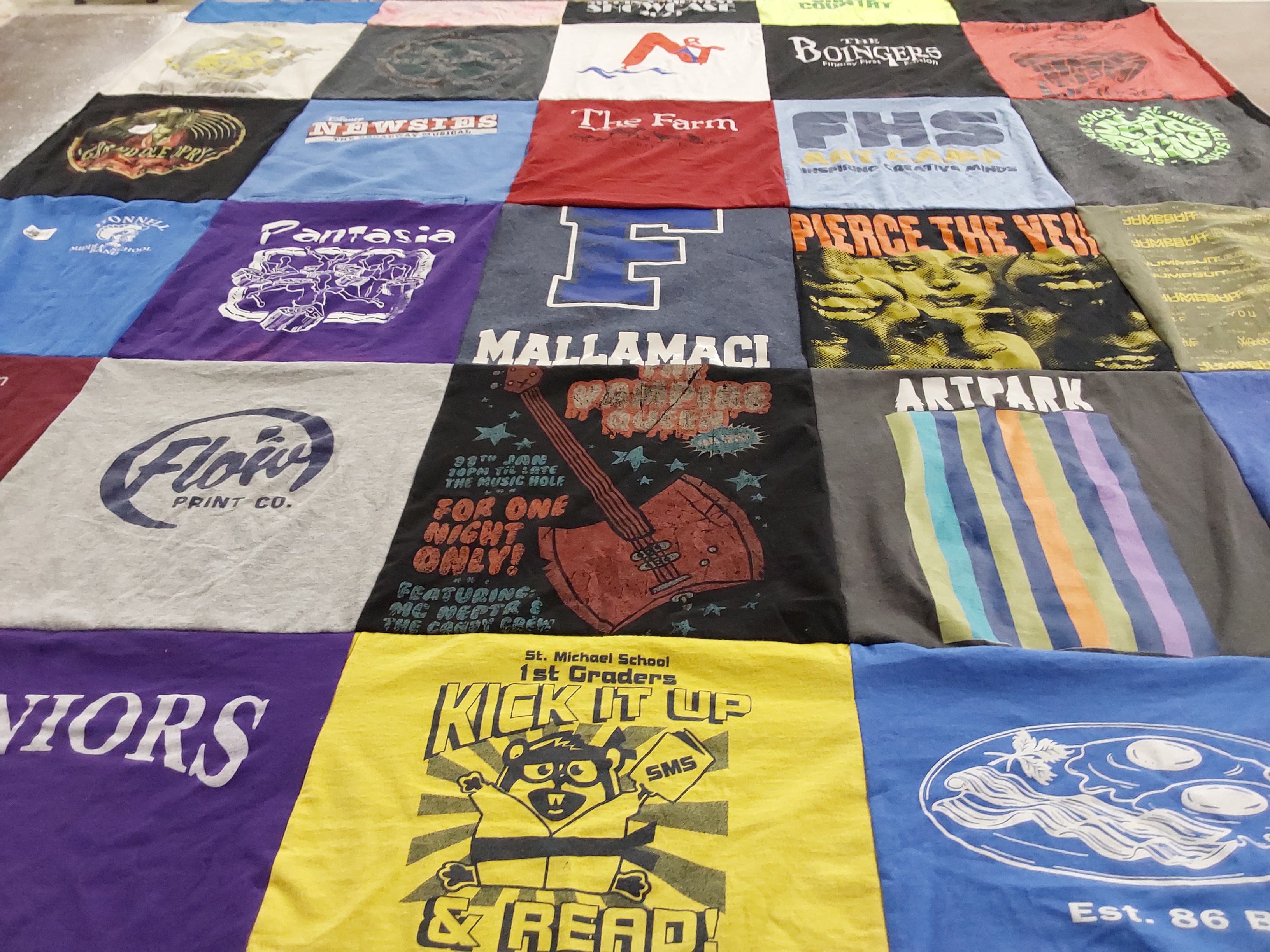 T-shirt quilt from fhs, mall by Connie from OH