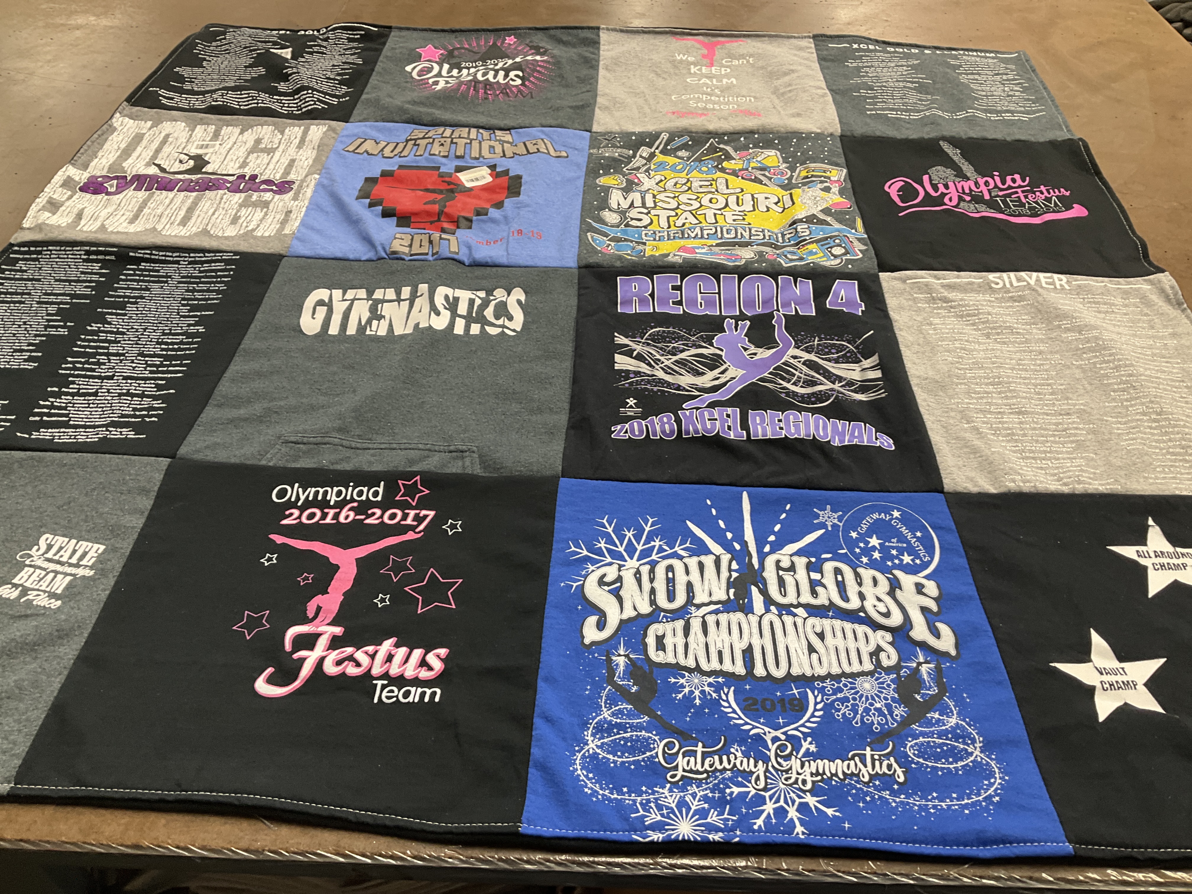 T-shirt quilt from festus team by Michelle from MO