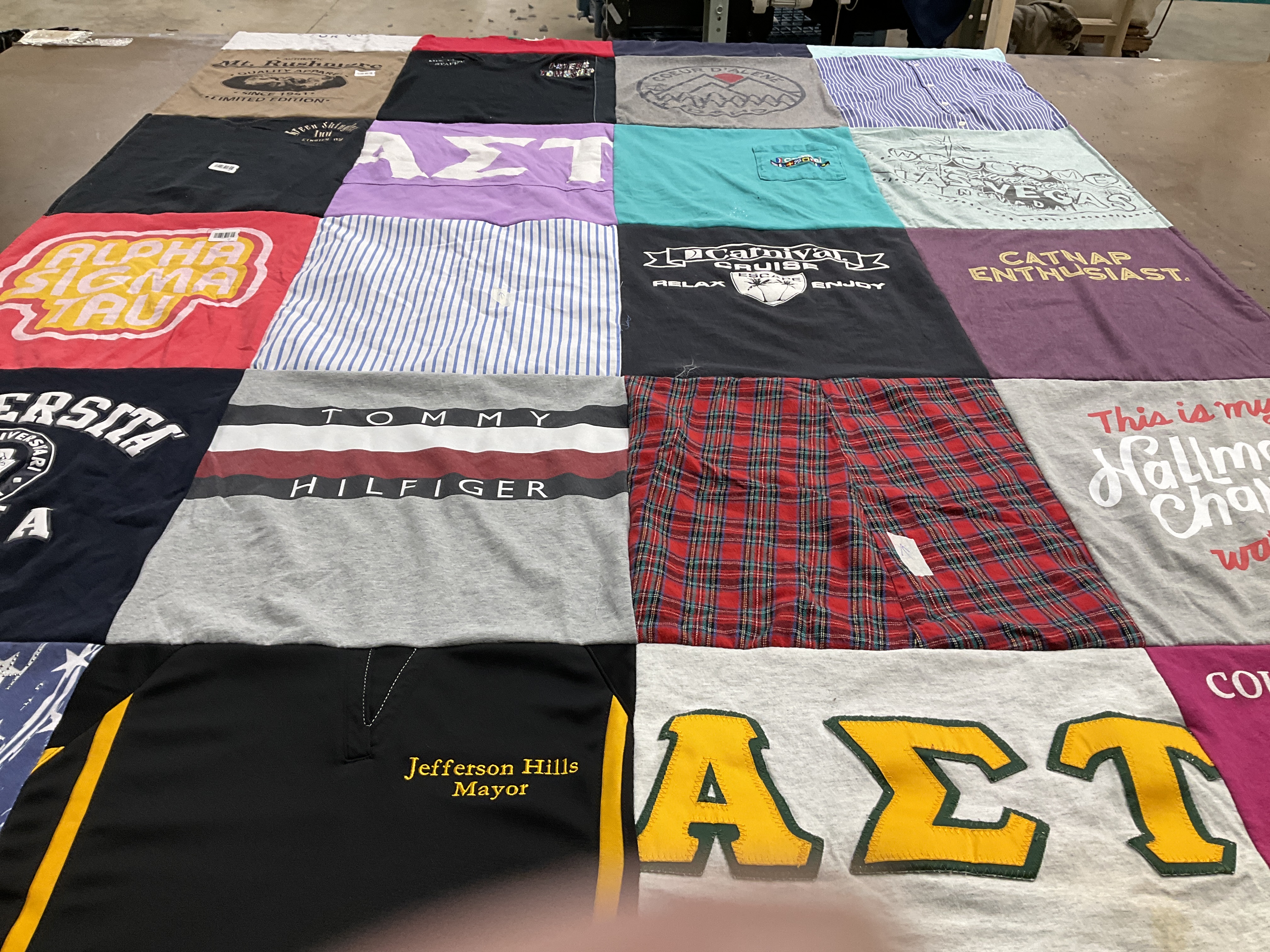 T-shirt quilt from university of pittsburgh by Michael from PA